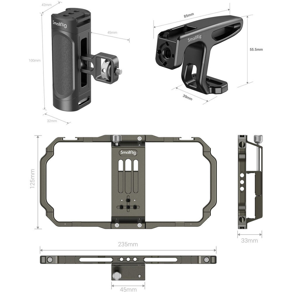 SmallRig Brand Universal Mobile Phone Handheld Video Rig kit 3155B - Image 3