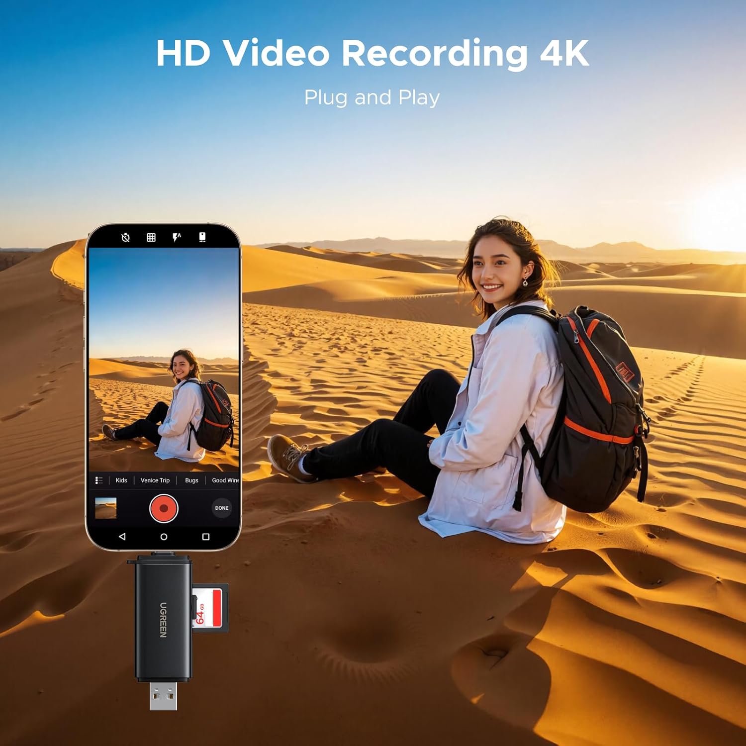 UGREEN CM803 2-in-1 USB-C/USB-A Card Reader-65024 - Image 5