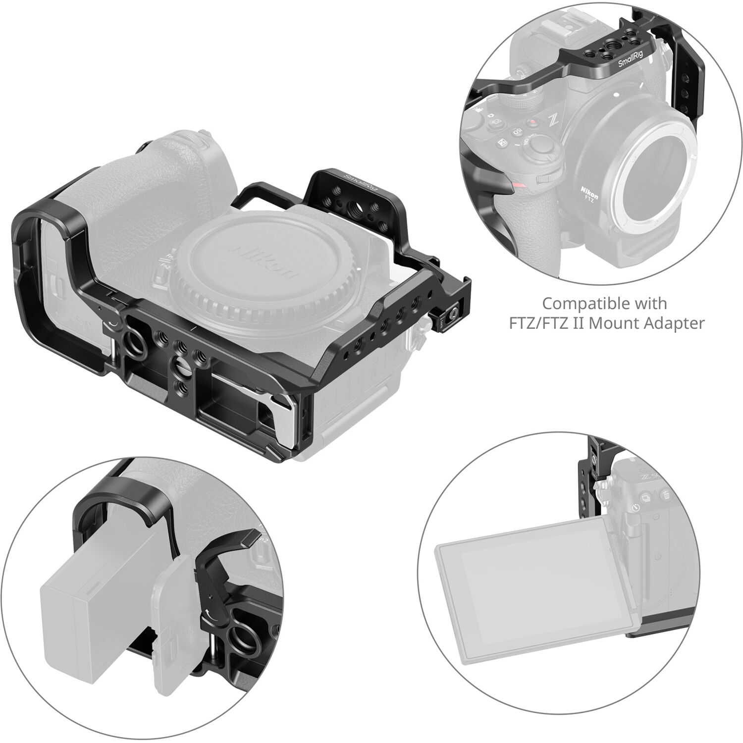 SmallRig Brand Cage for Nikon Z50 II 4980 - Image 5