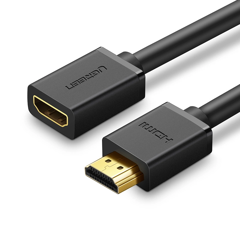 Ugreen HD107 HDMI 4K Cable Male to Female Black 1m-10141 - Image 1