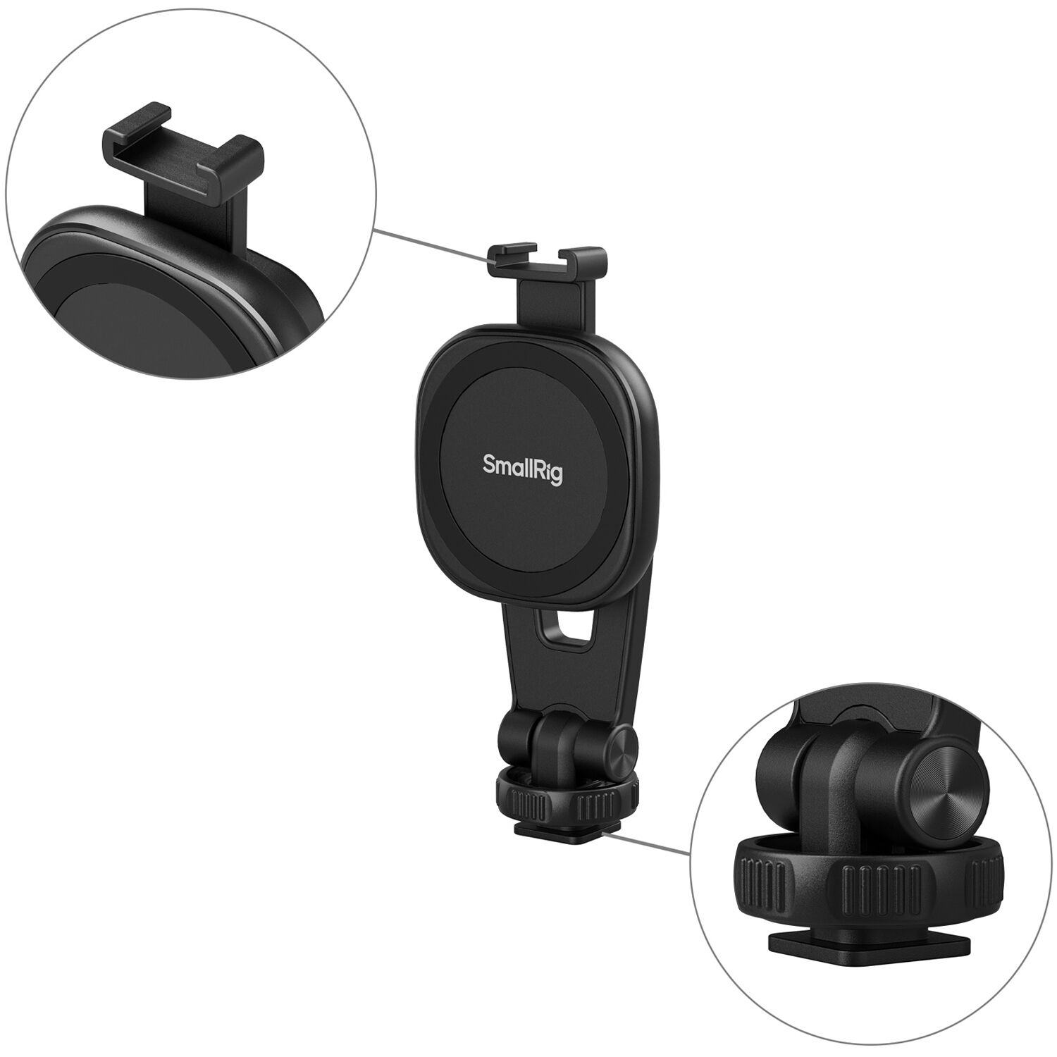 SmallRig Brand AC-10 Attachable Phone Clamp with Cold Shoe Mount 5283 - Image 5