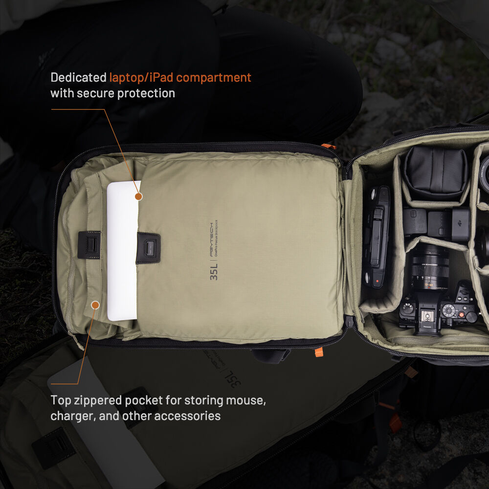 PGYTECH OnePro Focux Backpack 35L-Space Black-P-CB-197 - Image 5