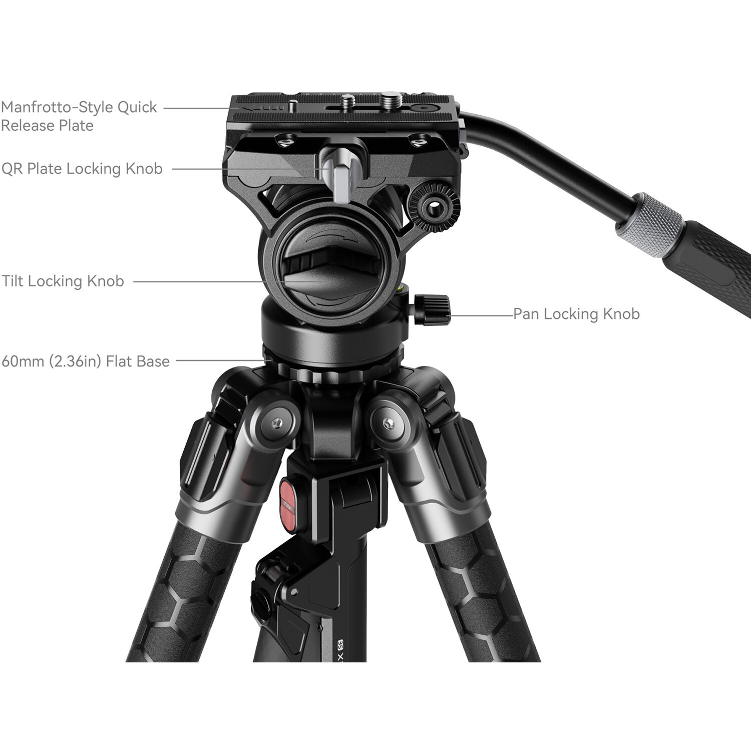 SmallRig Brand x Potato Jet TRIBEX SE Hydraulic Tripod 5305 - Image 3