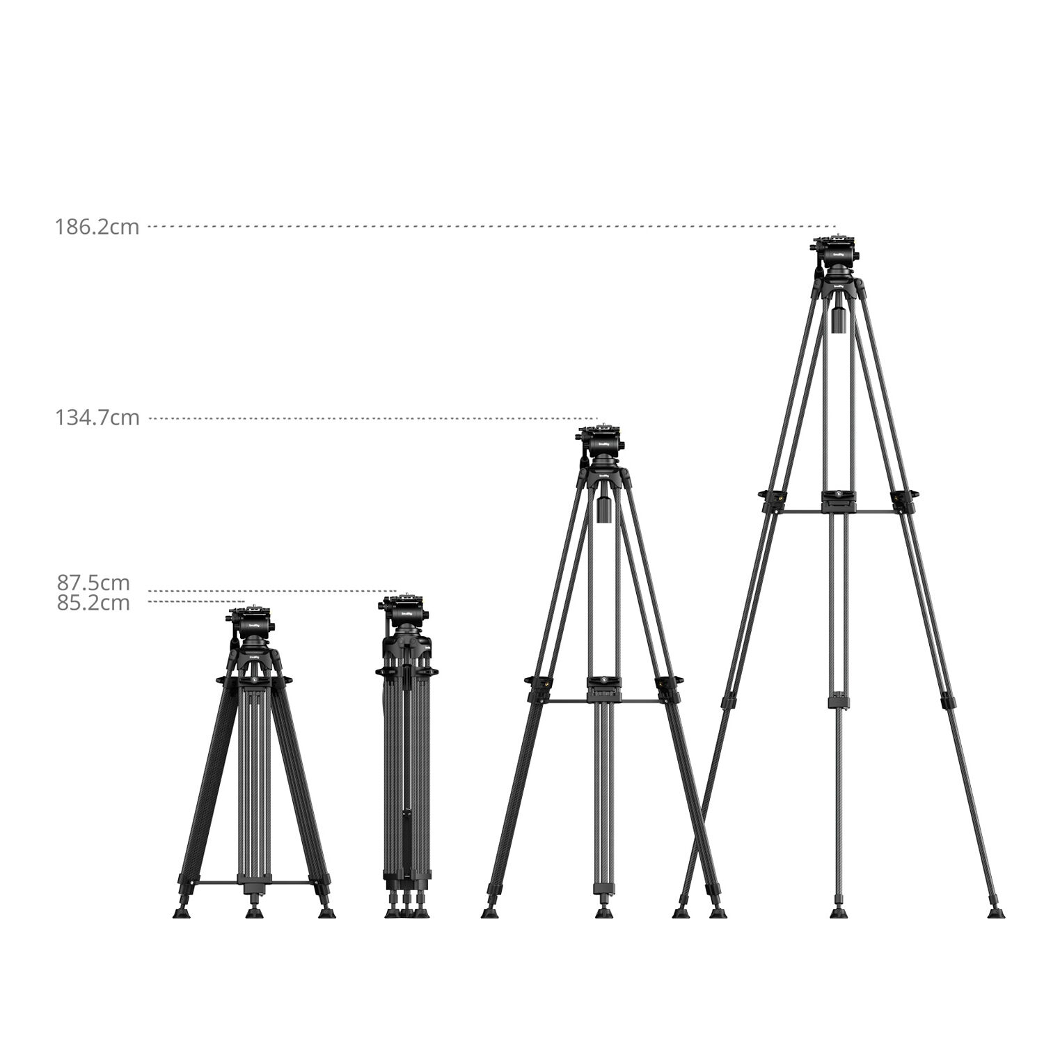 SmallRig Brand FSD14 FreeSpeed Heavy-Duty Carbon Fiber Tripod 5443 - Image 2