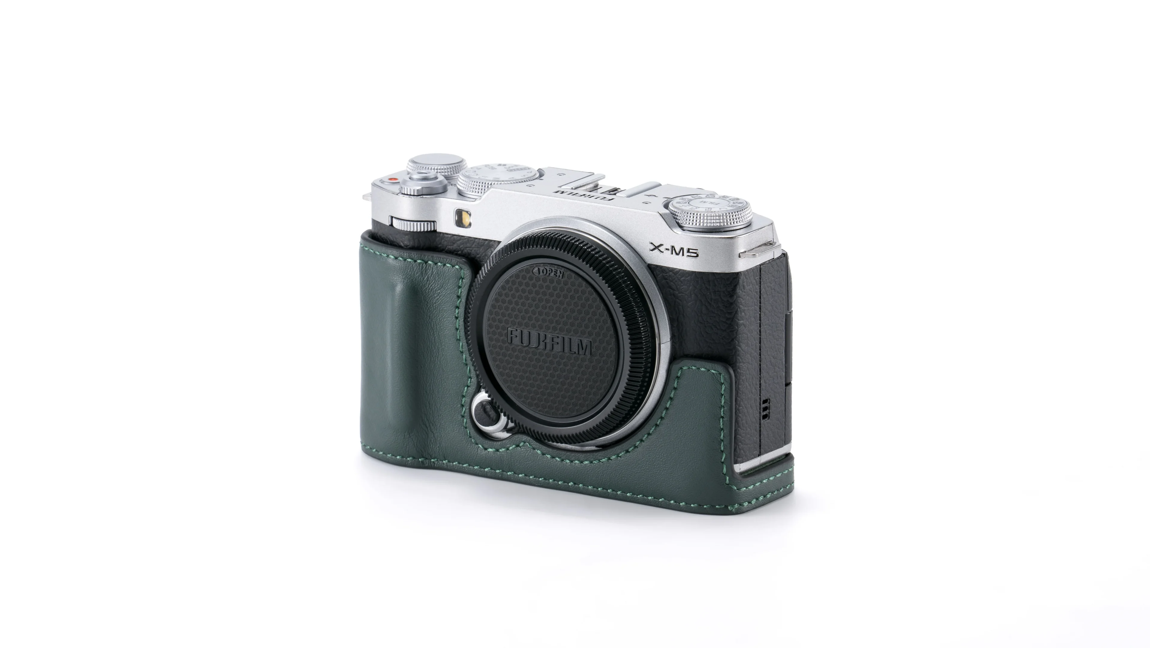 Tilta Brand Leather Camera Case for Fujifilm X-M5 - Green - Image 1