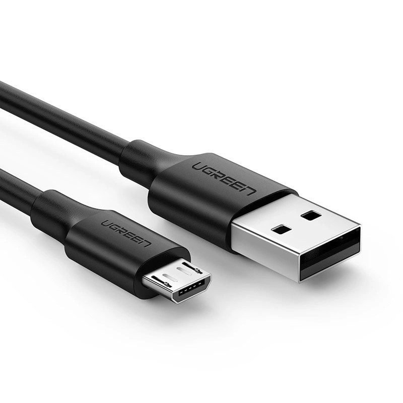 UGREEN US289 USB-A to Micro USB Cable 2A Max Black 1m-60136 - Image 1