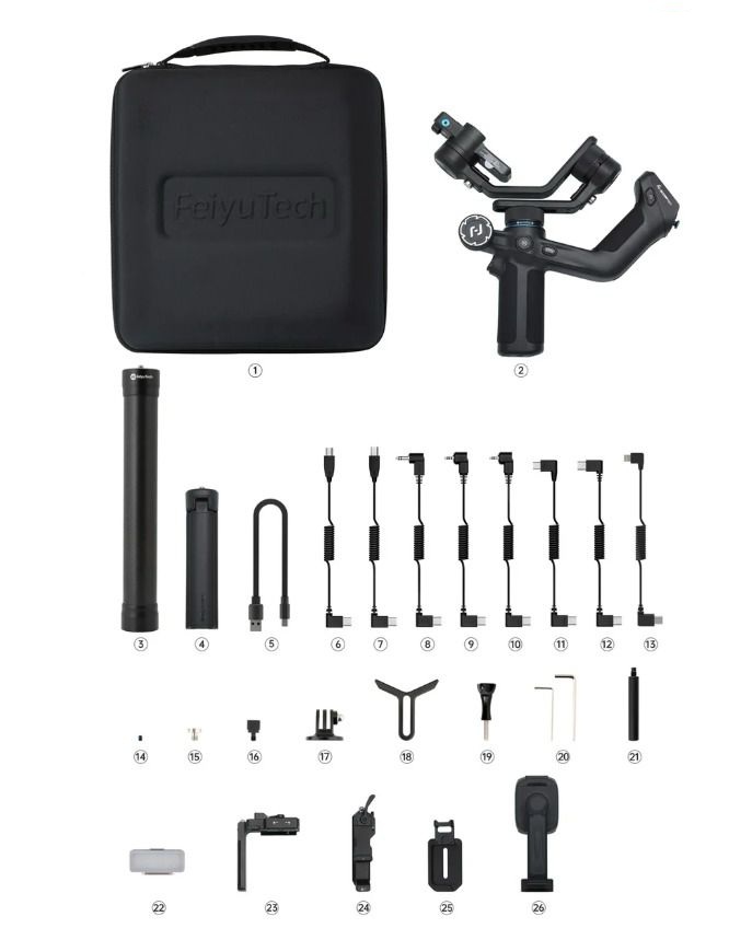 Feiyu SCORP Mini 2 Kit Official All in One Camera Stabilizer 3 Axis Handhel - Image 2