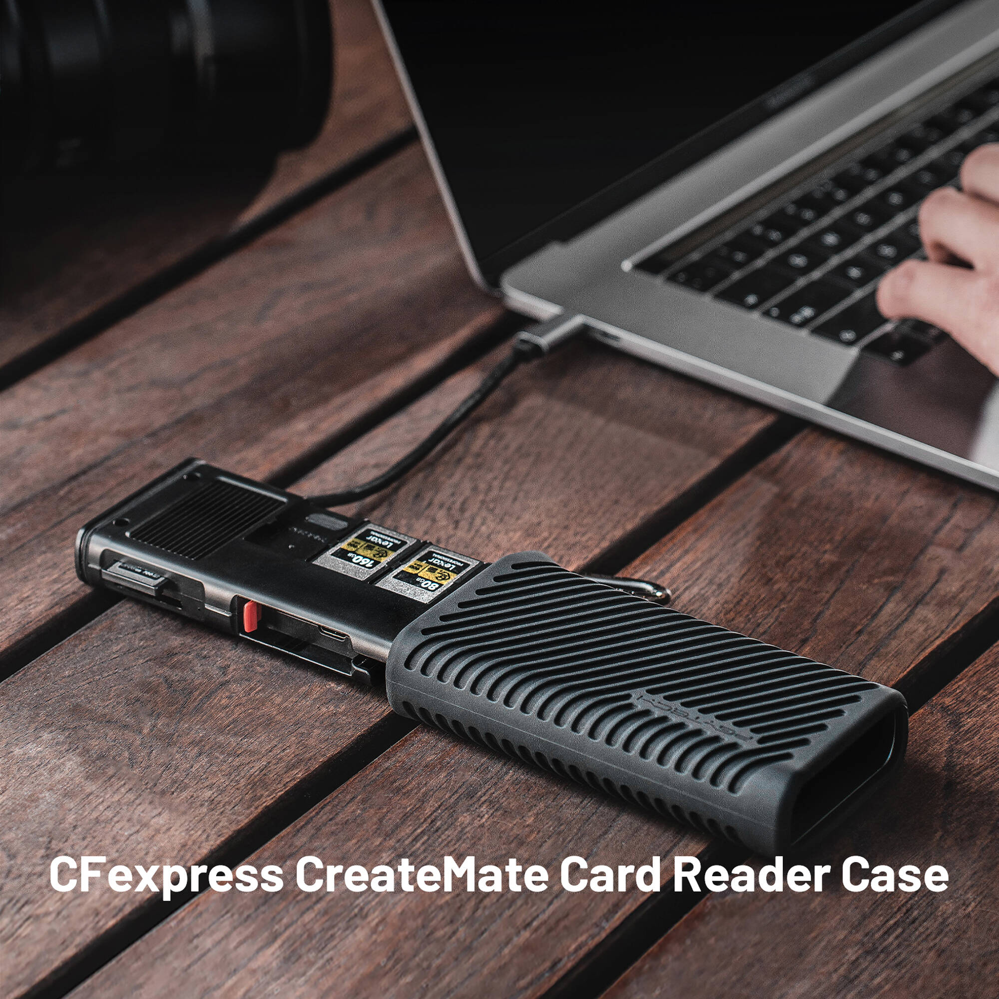 PGYTECH CFexpress CreateMate Card Reader Case 
Type A-SD-Classic Black-P-GM-164 - Image 2