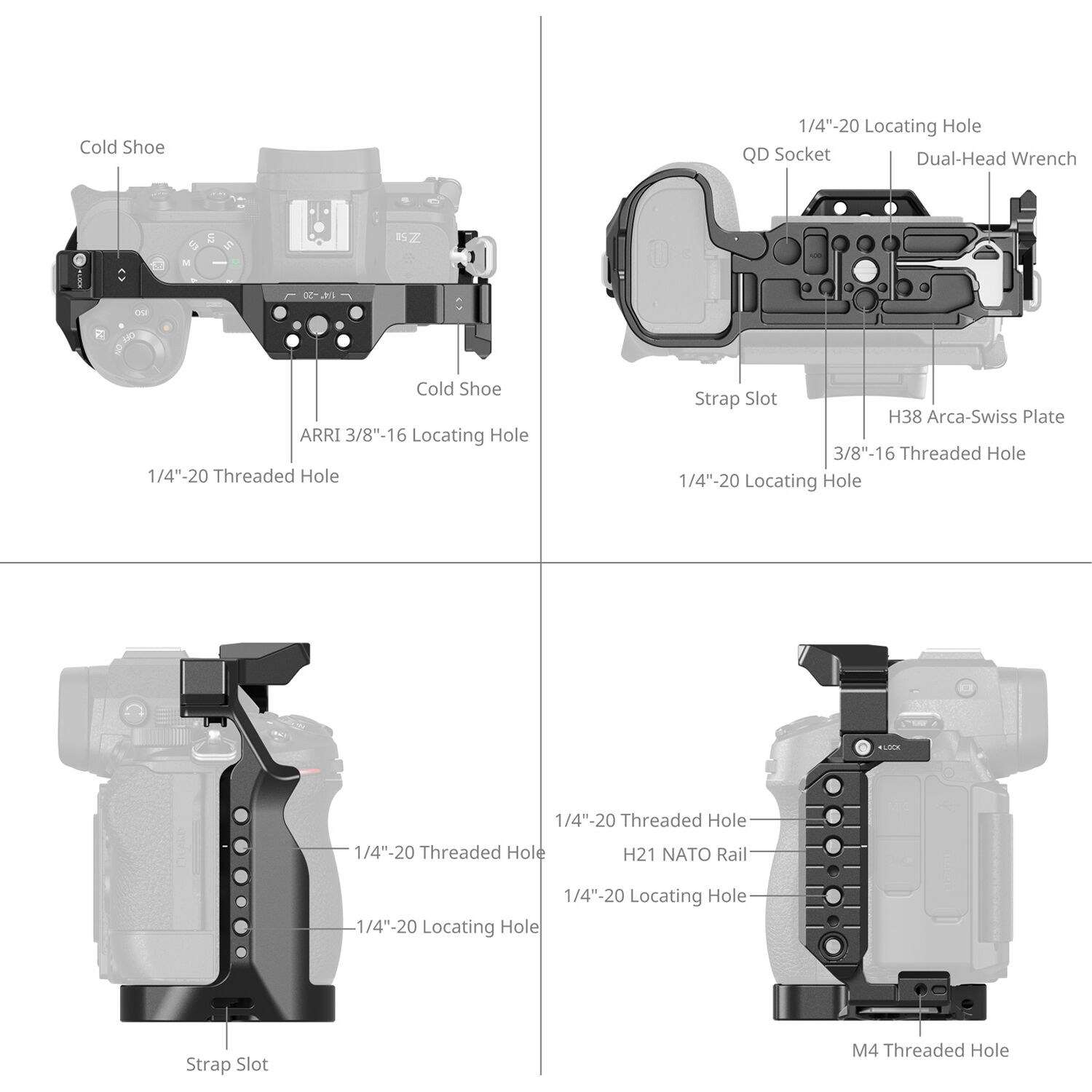 SmallRig Brand Cage for Nikon Z5II 5257 - Image 4
