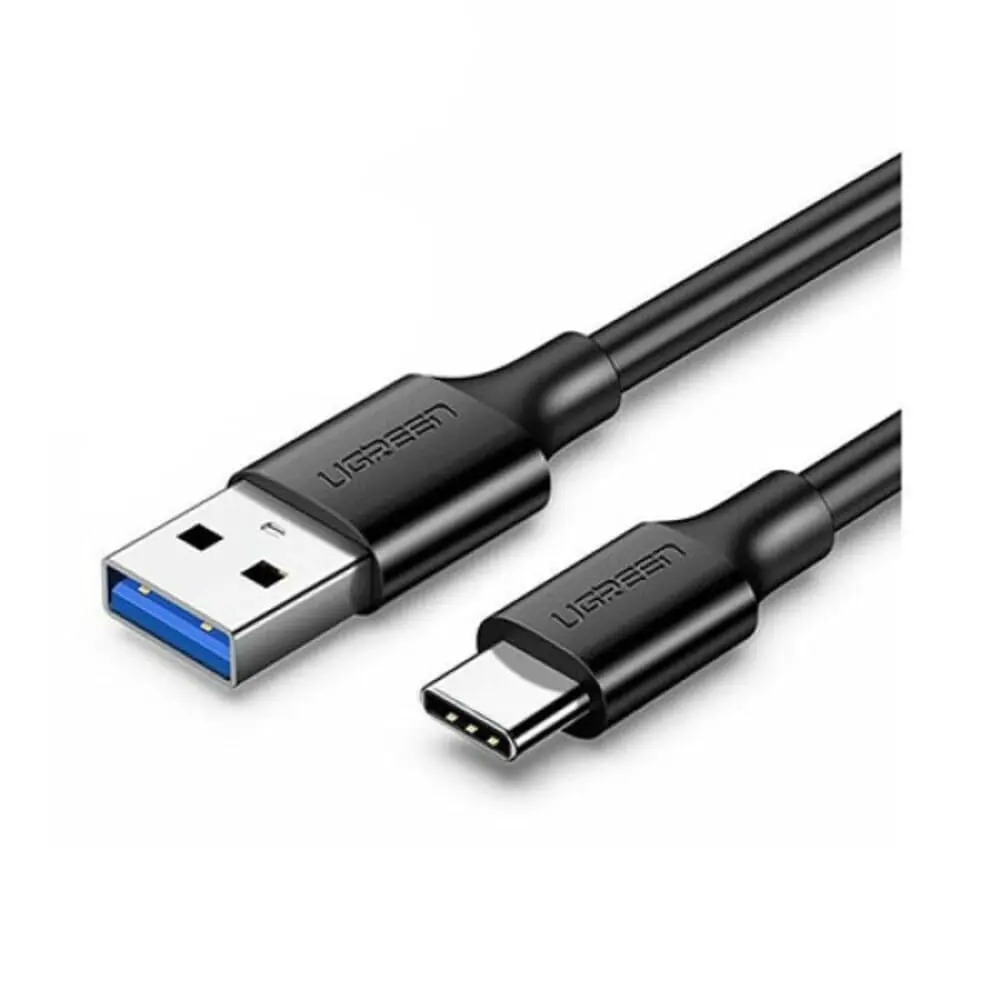 Ugreen US184 USB 3.0 A Male to Type C Male Cable Nickel Plating 1.5m (black)-20883 - Image 1