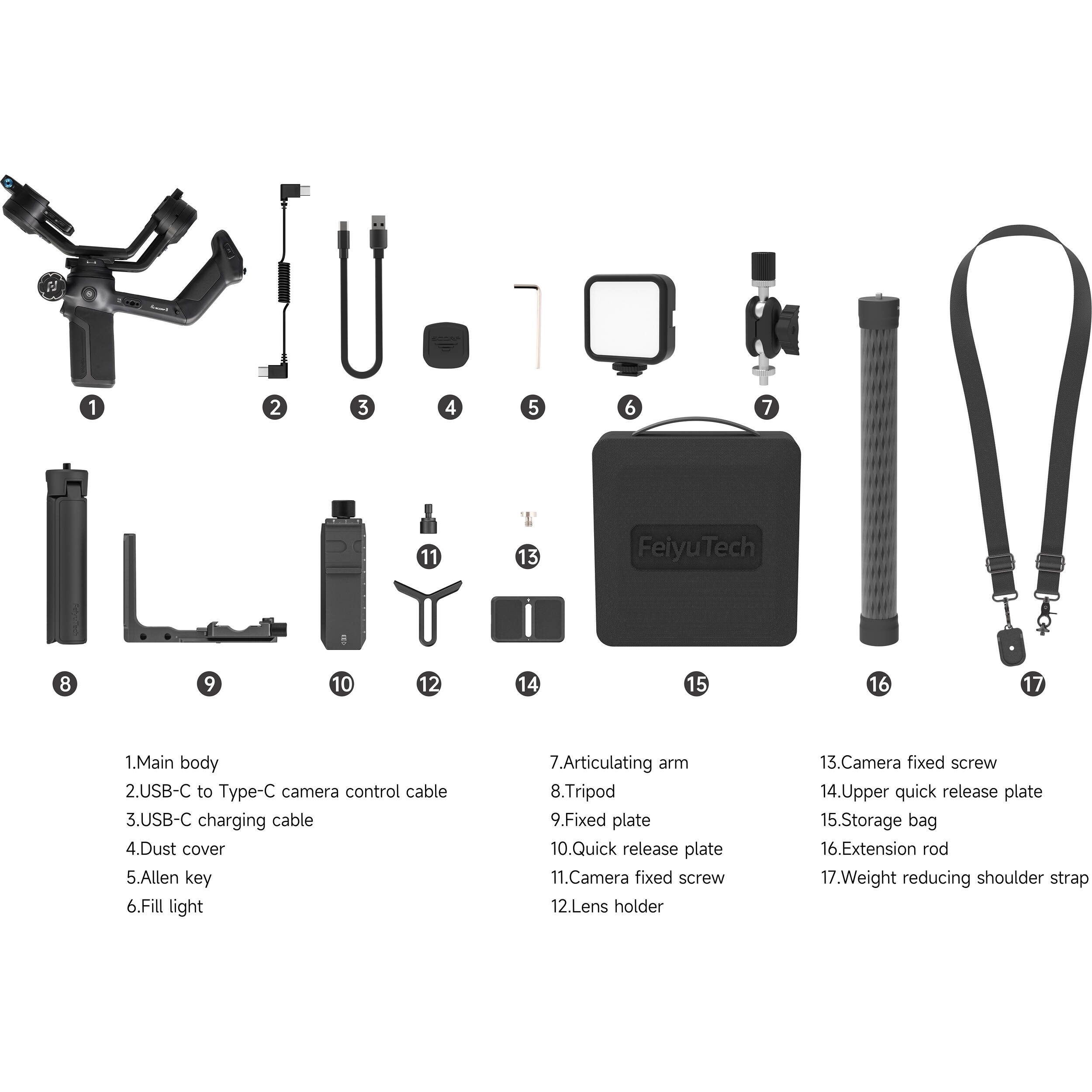 Feiyu SCORP 3 Kit 3-Axis Handheld Gimbal Kit for Camera - Image 2