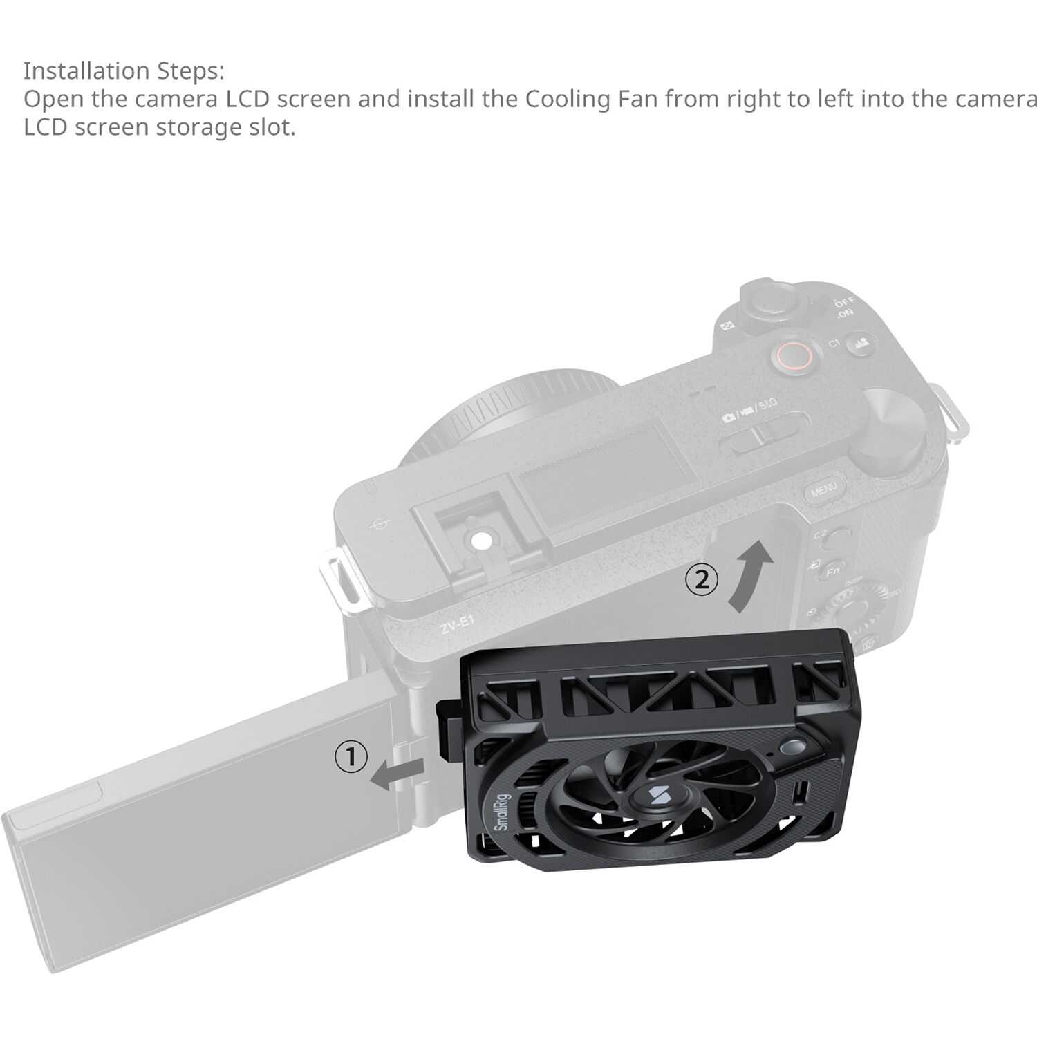SmallRig Brand Cooling Fan for Sony Selected Cameras 5152 - Image 4