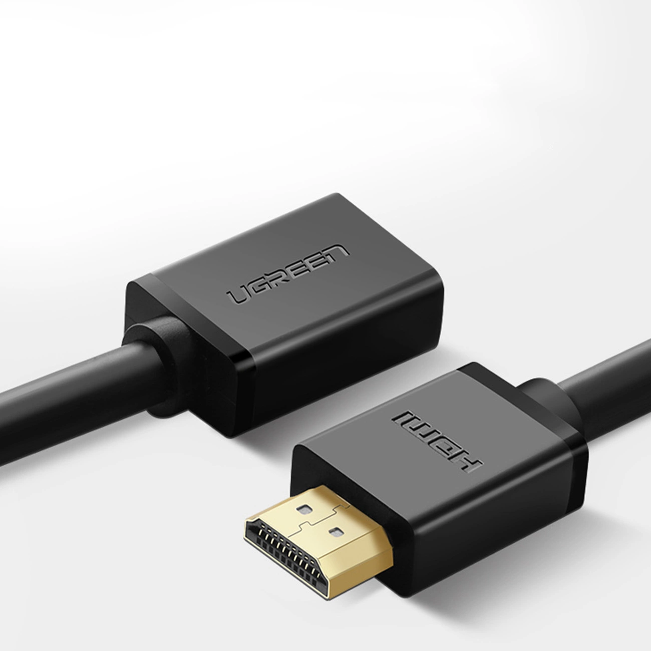 Ugreen HD107 HDMI 4K Cable Male to Female Black 1m-10141 - Image 2