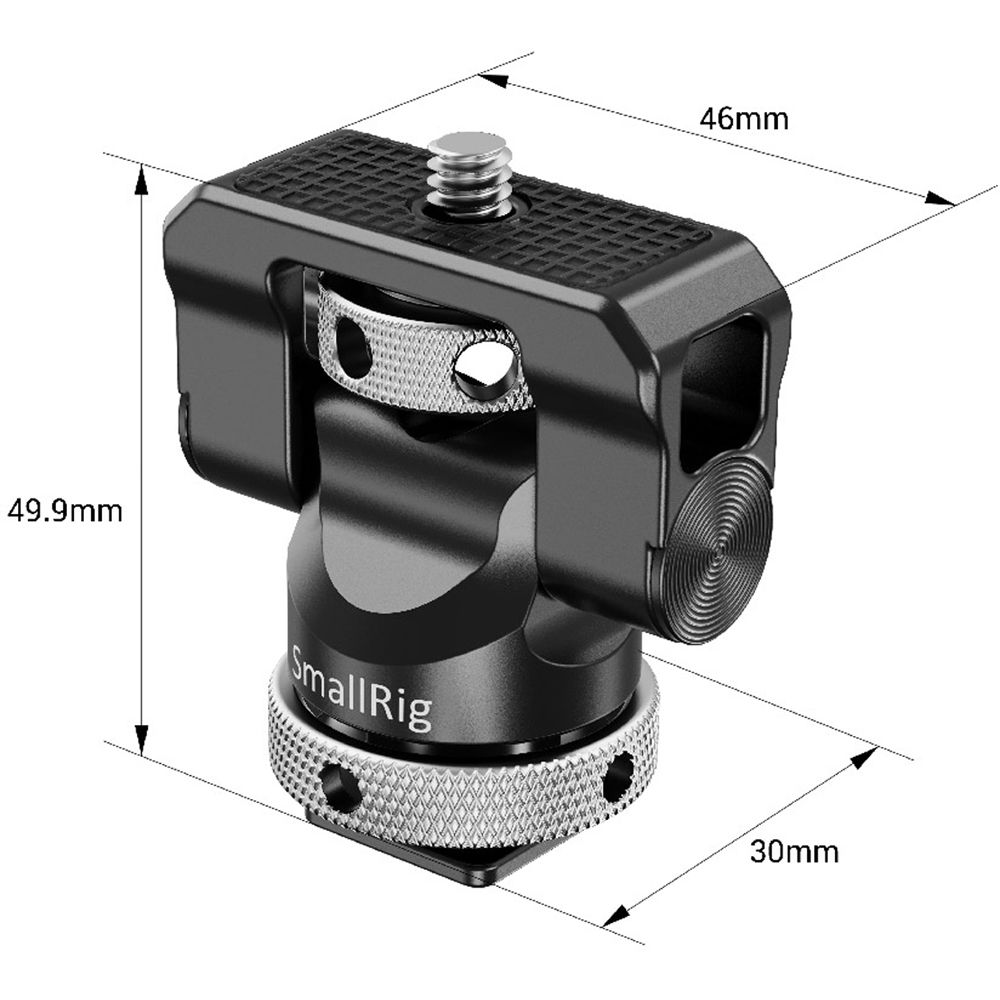 SmallRig Brand Swivel and Tilt Monitor Mount with Cold Shoe BSE2346B - Image 4