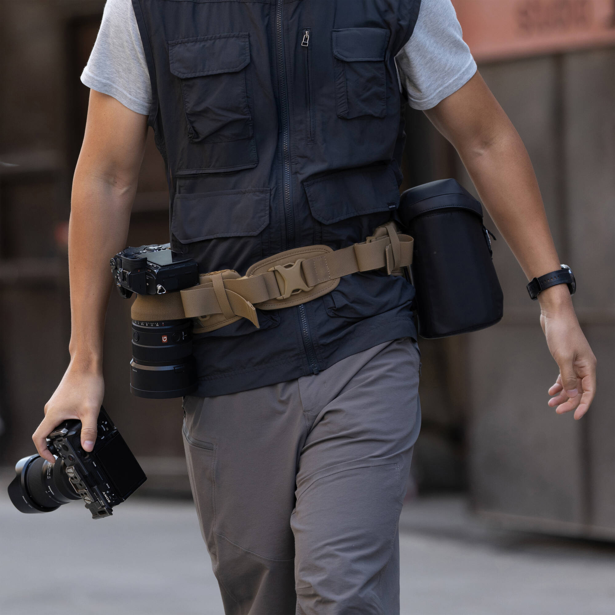 PGYTECH OneMo Photography Camera Accessory Waist Belt Coyote Brown P-CB-585 - Image 2