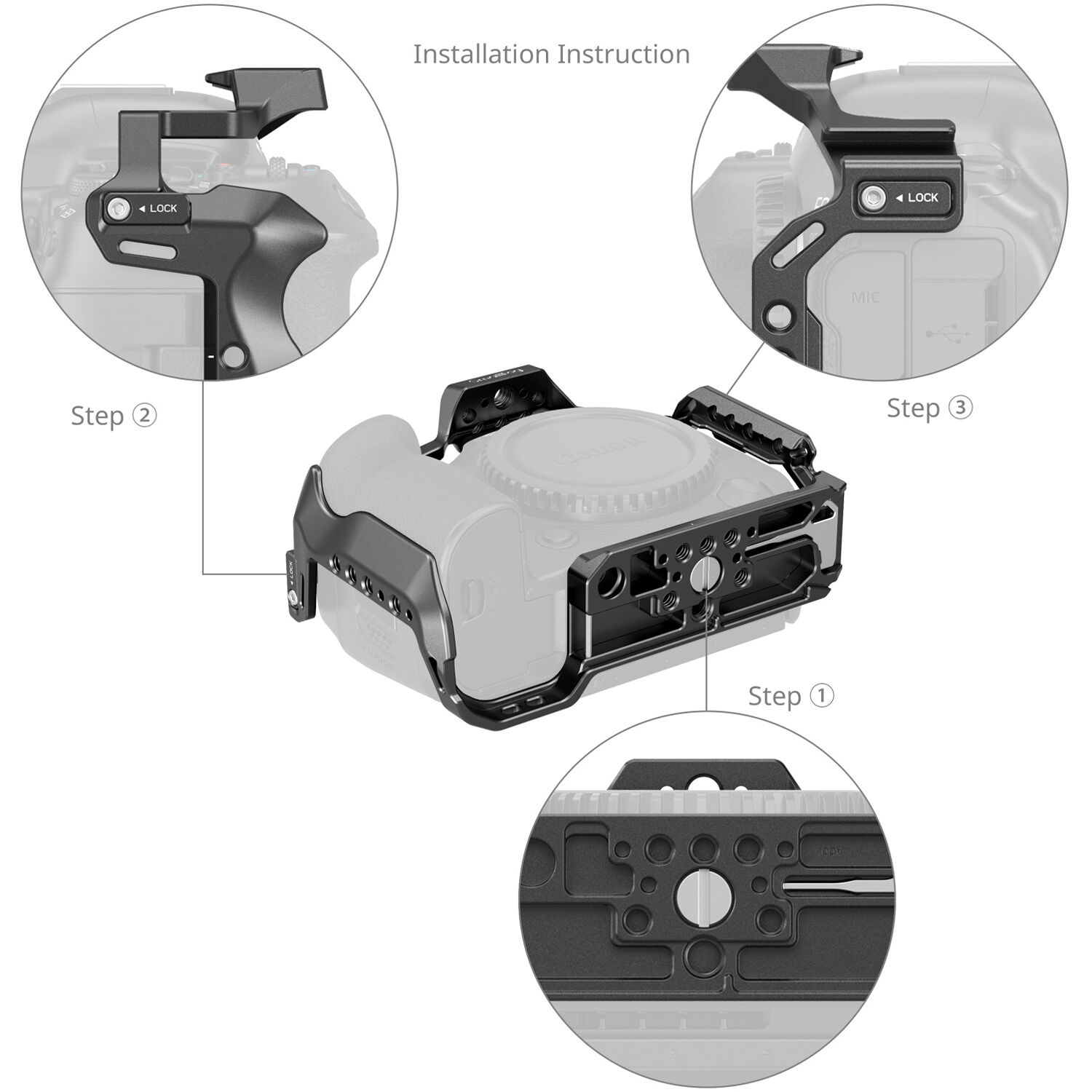 SmallRig Brand Cage for Canon EOS R5 Mark II 4978 - Image 2