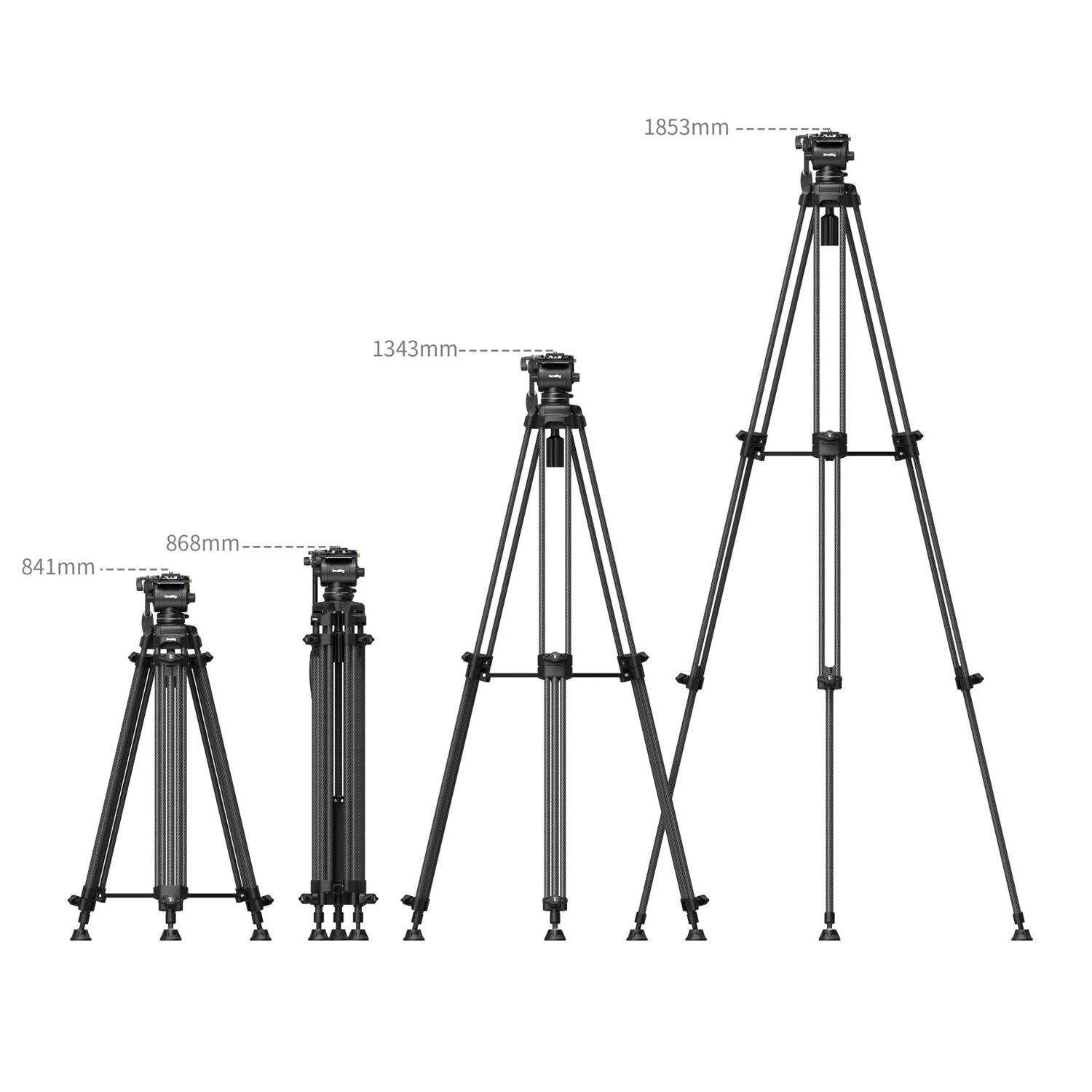 SmallRig Brand AD14 Heavy-Duty Carbon Fiber Tripod 5441 - Image 2