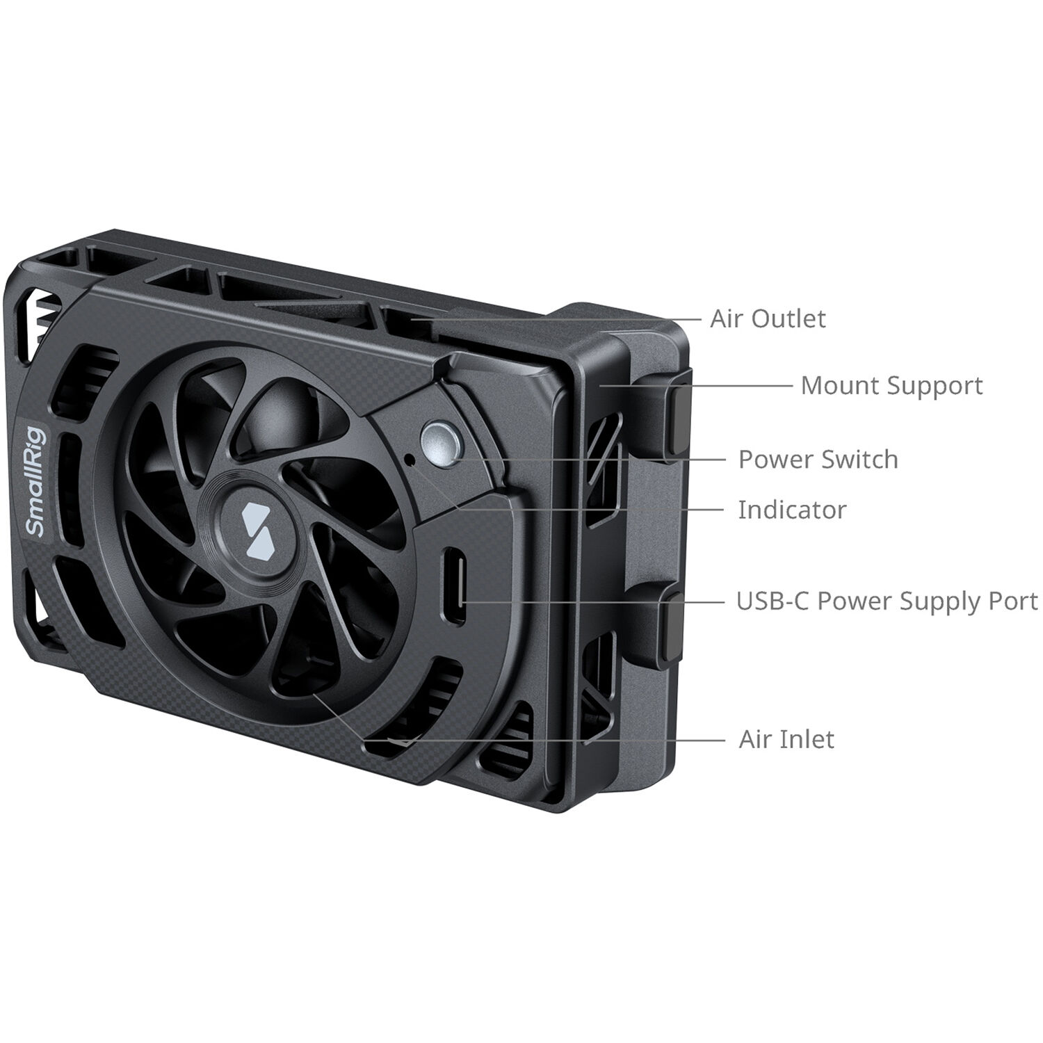 SmallRig Brand Cooling Fan for Canon EOS R5 Mark II & R5 5063 - Image 3