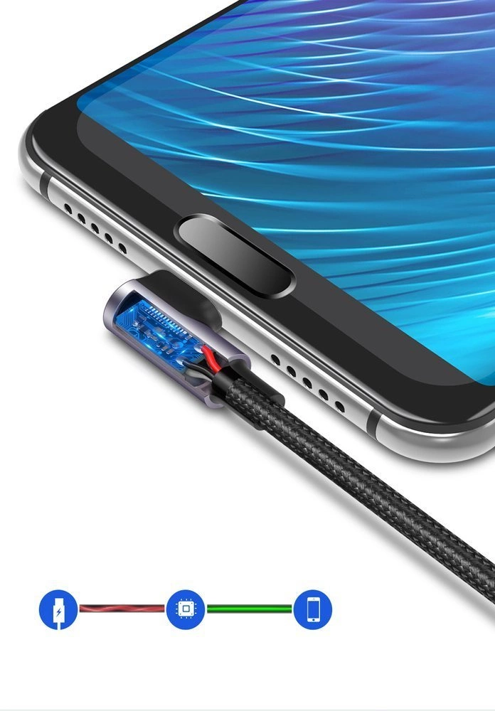 UGREEN US284 Right Angle USB-A to USB-C Cable 3m (Space Gray)-70255 - Image 8