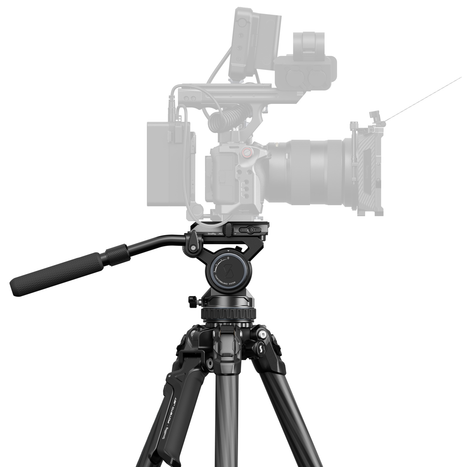 SmallRig Brand x Potato Jet TRIBEX Hydraulic Carbon Fiber Tripod 4858 - Image 4