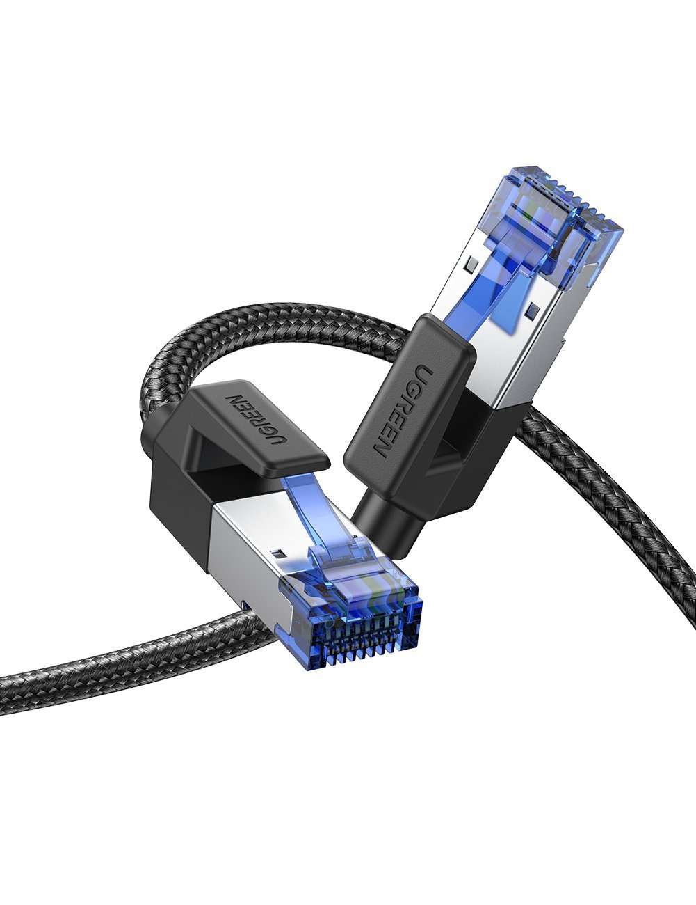 Ugreen NW153 CAT8 Shielded Round Braided Cable Modular Plugs 1m-80429 - Image 1
