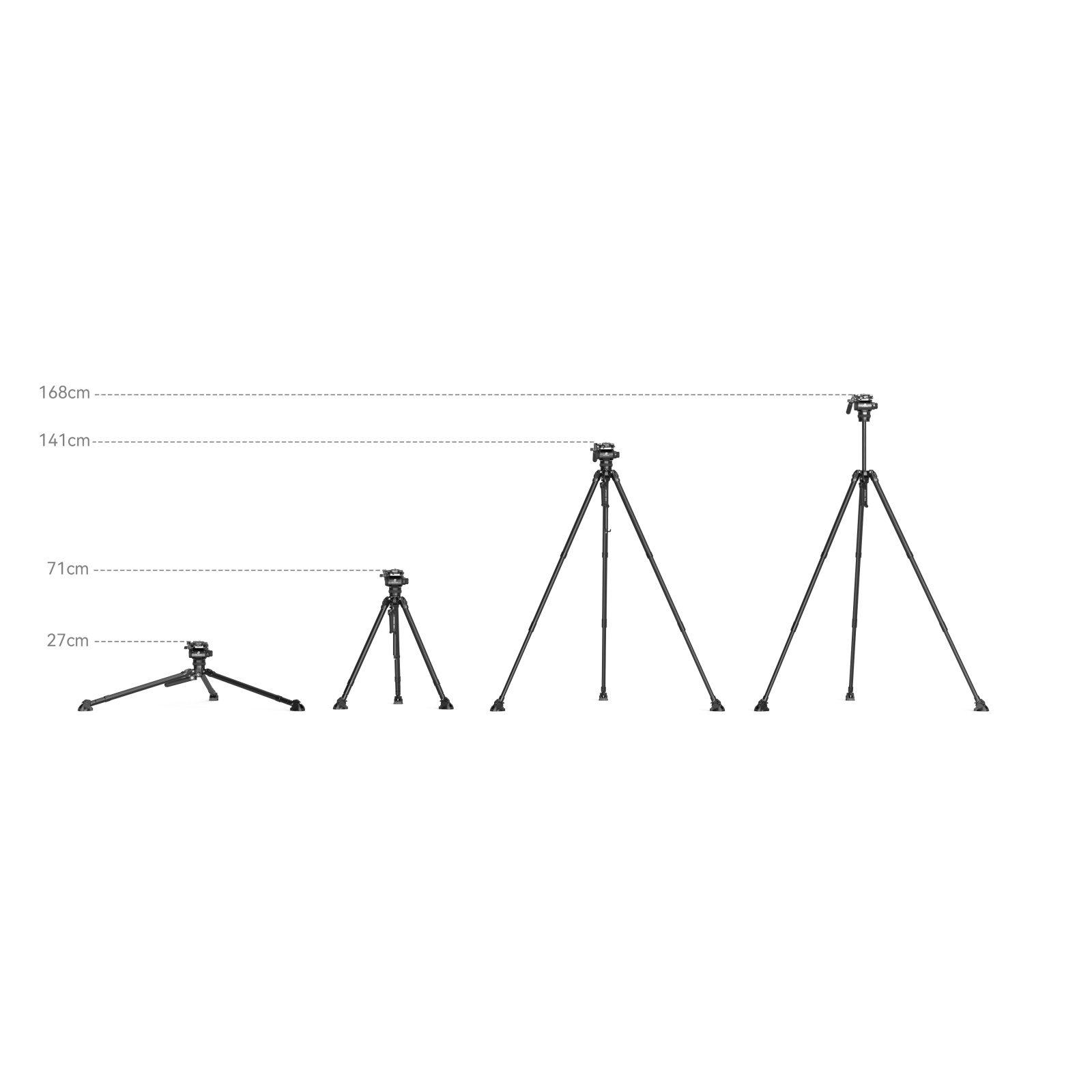 SmallRig Brand x Potato Jet TRIBEX Hydraulic Carbon Fiber Tripod 4858 - Image 5