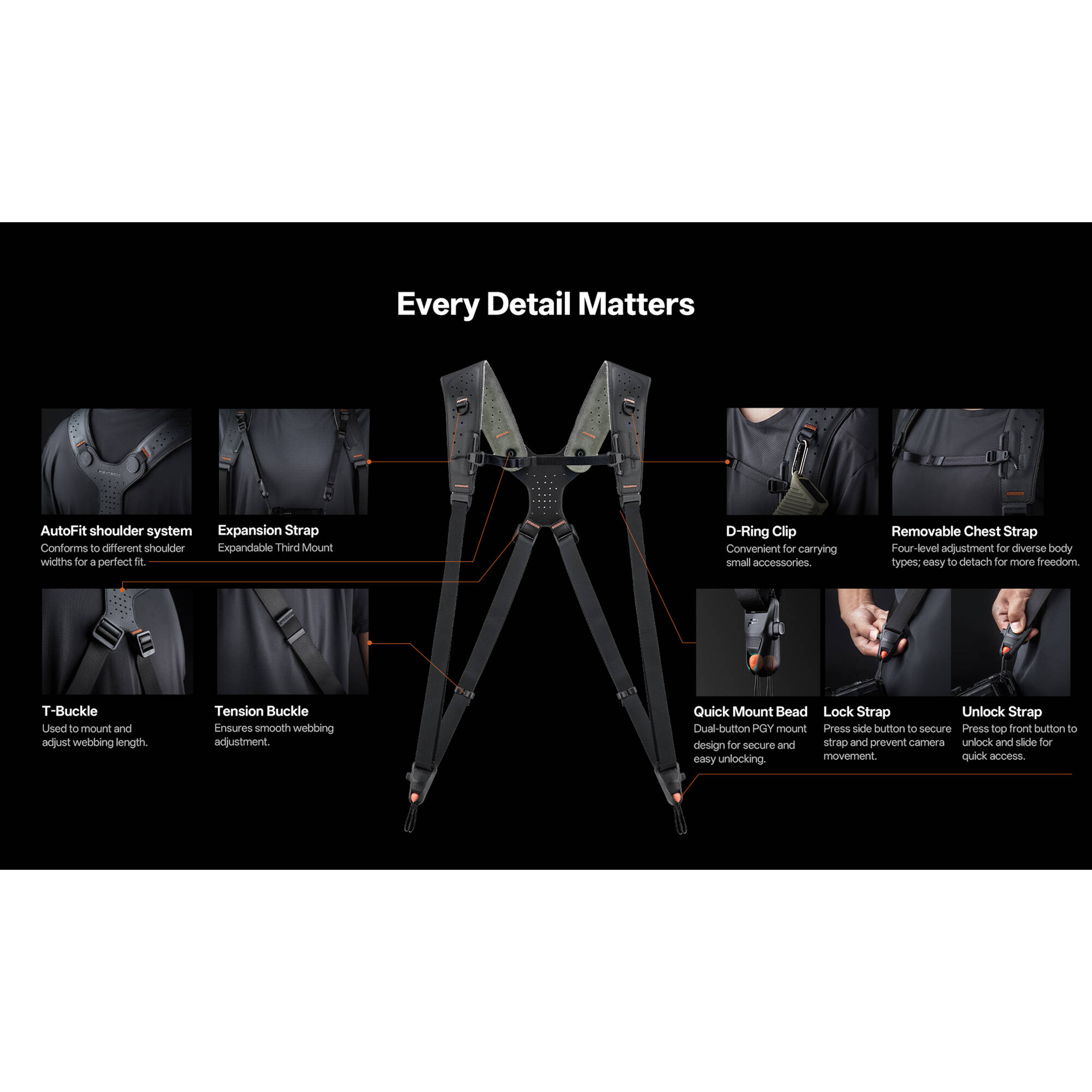 PGYTECH Camera Strap Master-Wilderness Green-P-CB-531 - Image 2