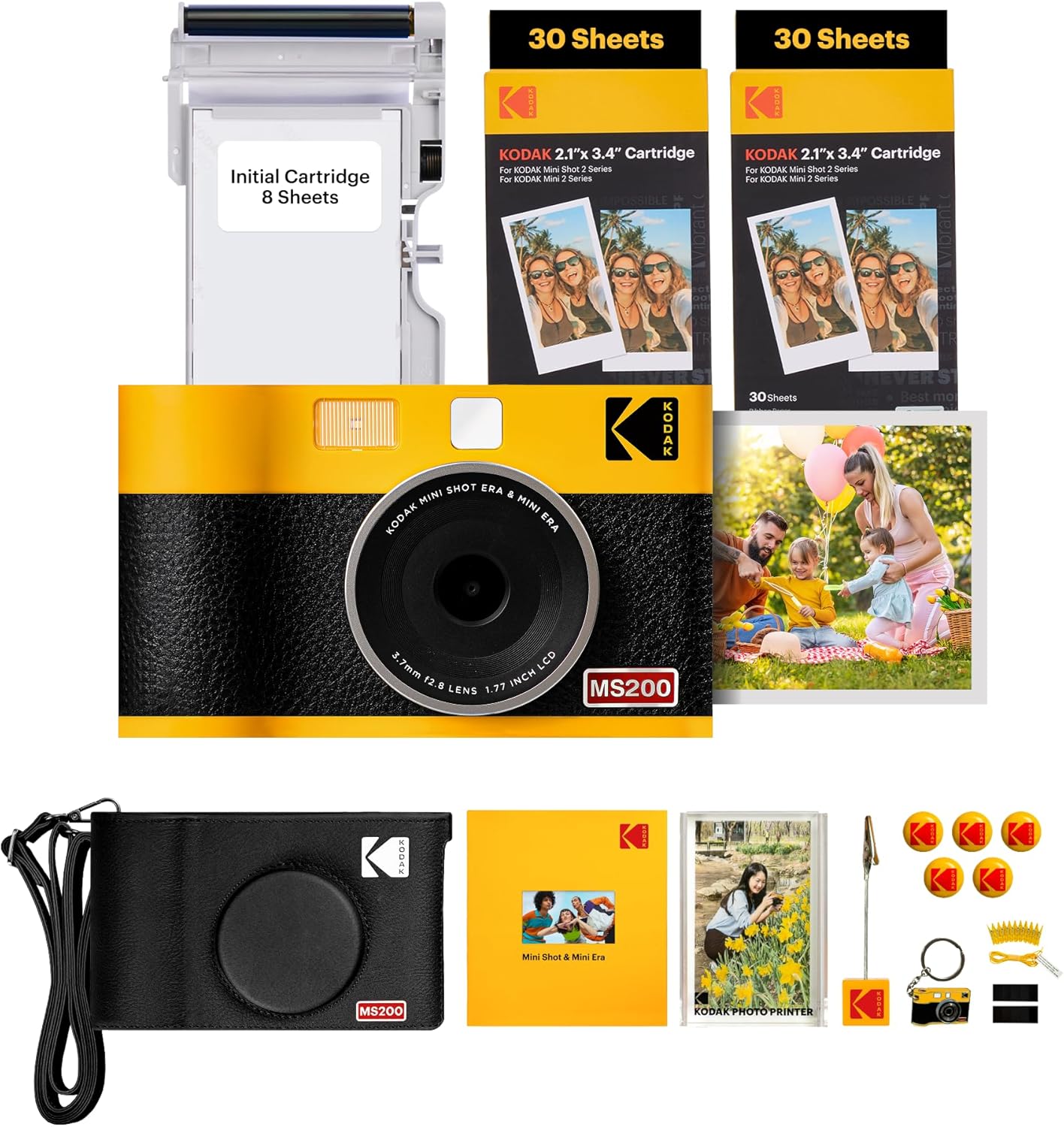 MS200 KODAK MINI SHOT 2 ERA YELLOW (2.1x3.4) (68 Sheets BNDL) - Image 1