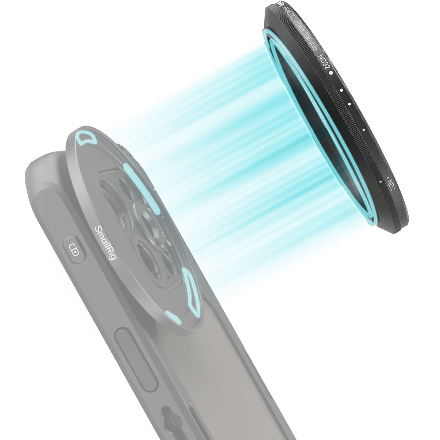 SmallRig Brand Attachable VND Filter ND2-ND32 (1-5 Stop) 67mm 4581 - Image 4