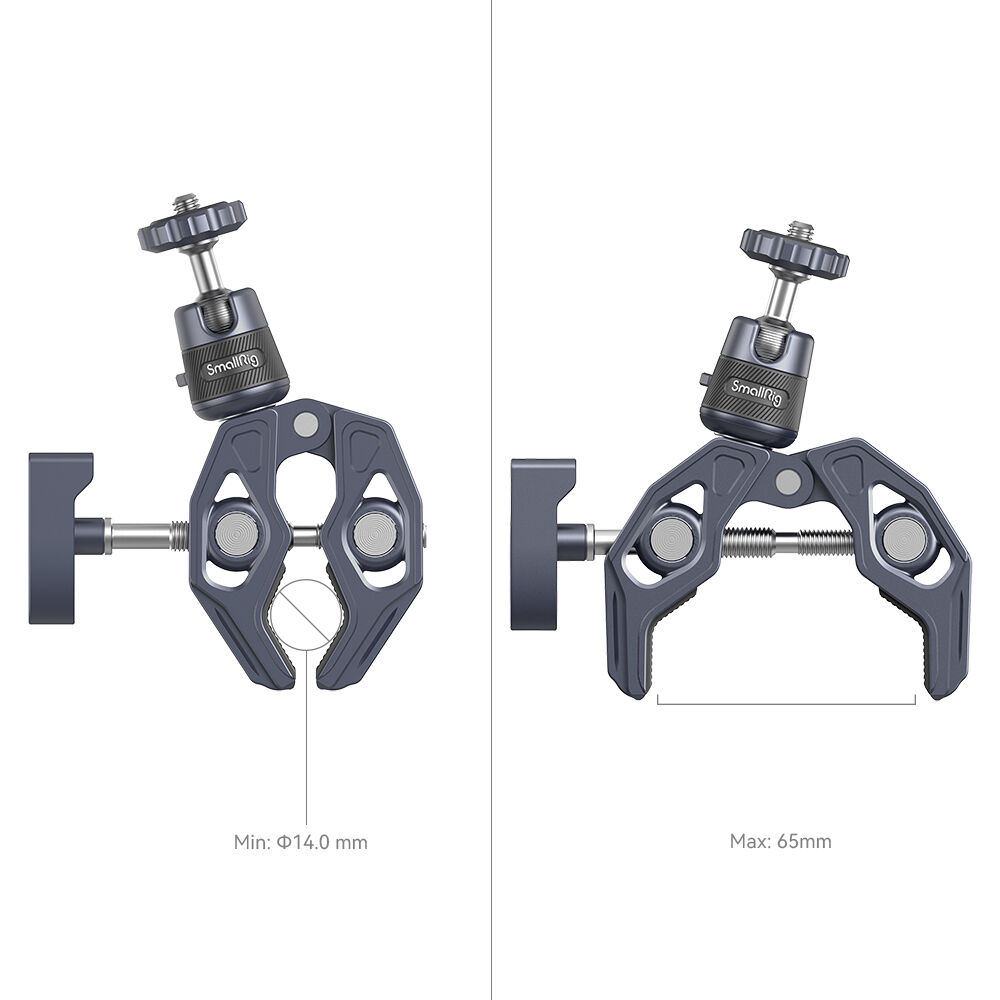 SmallRig Brand Super Clamp with 360 Ball Head Mount for Action Cameras 4102B - Image 5