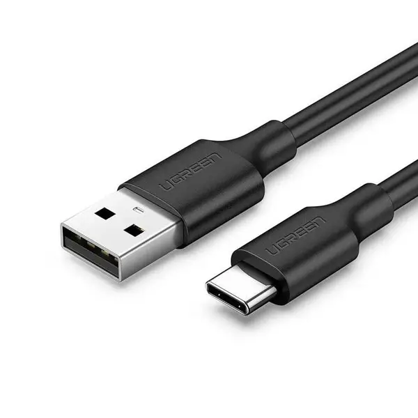UGREEN US287 USB-A to USB-C Fast Charging Cable 3A Max Black 2m-60118 - Image 1