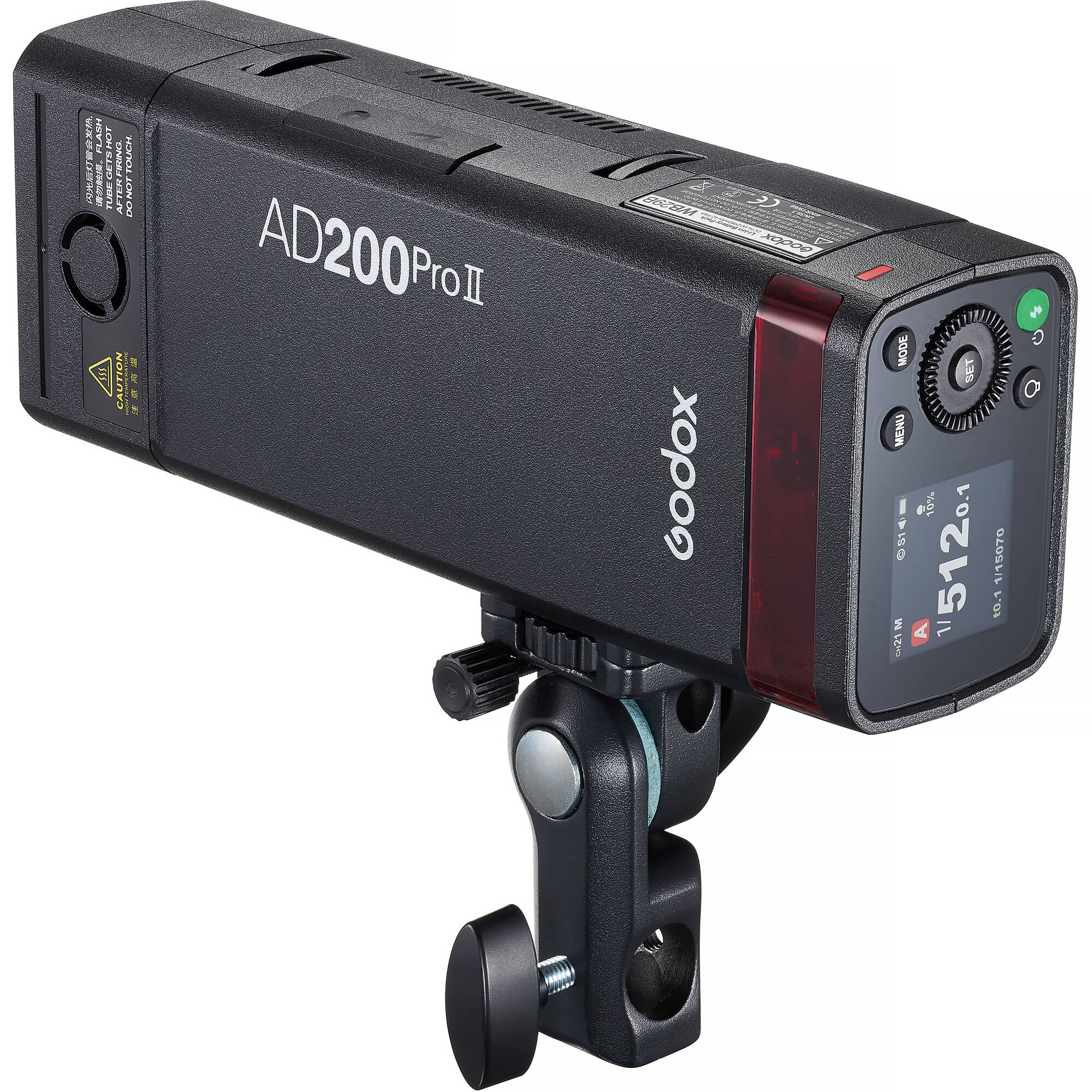 GODOX BD-07 II Barn Door Compatible For Godox AD200Pro II Pocket Flash, With Detachable Honeycomb Grid And 4 Color Gel Filters