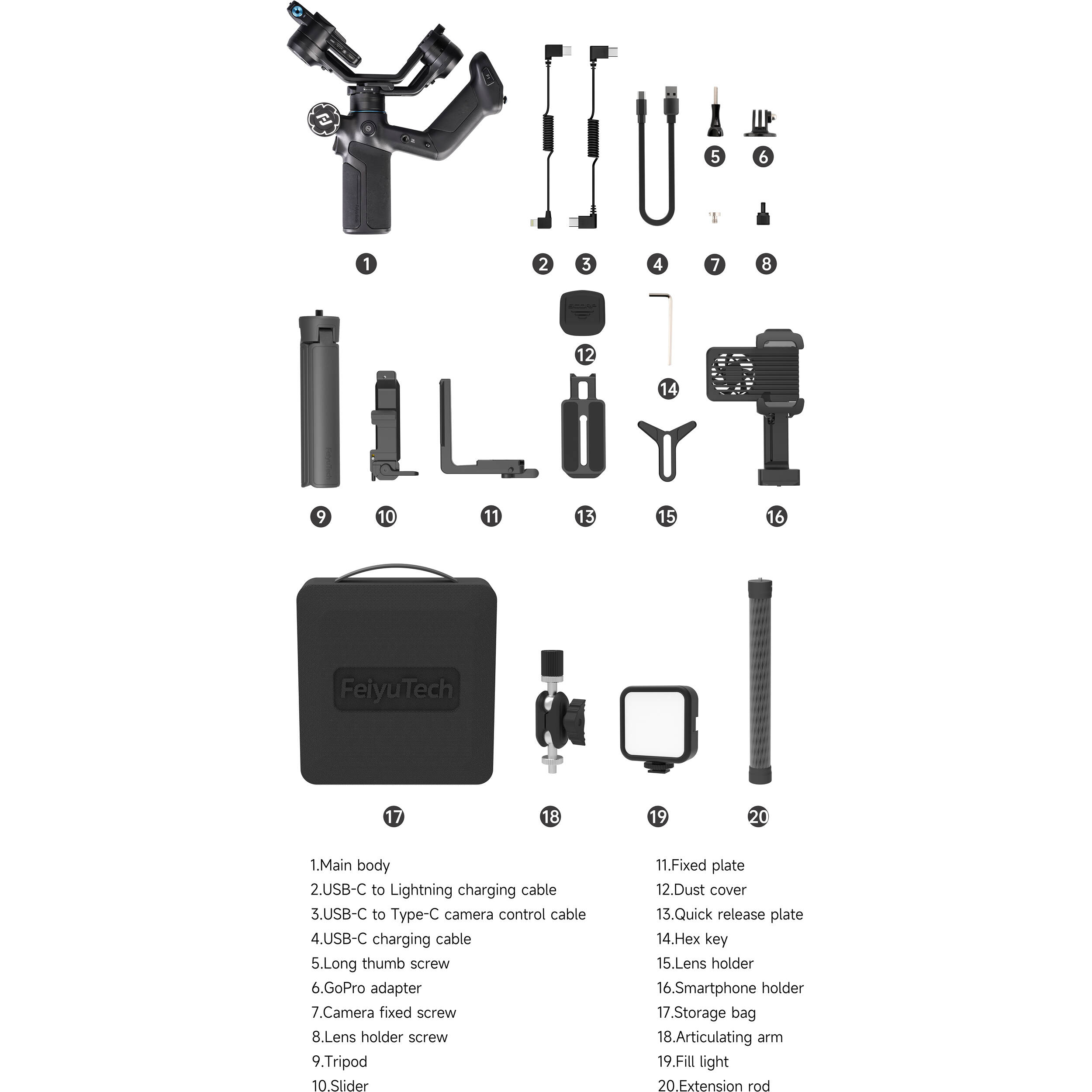 Feiyu SCORP Mini 3 Pro Kit 3-Axis Handheld Gimbal for Camera - Image 7