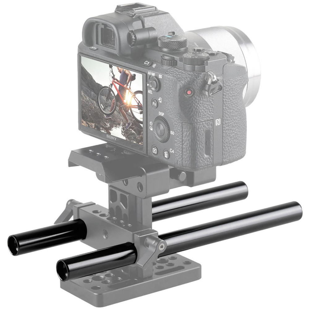 SmallRig 2pcs 15mm Black Aluminum Alloy Rod(M12-20cm) 8inch 1051 - Image 2