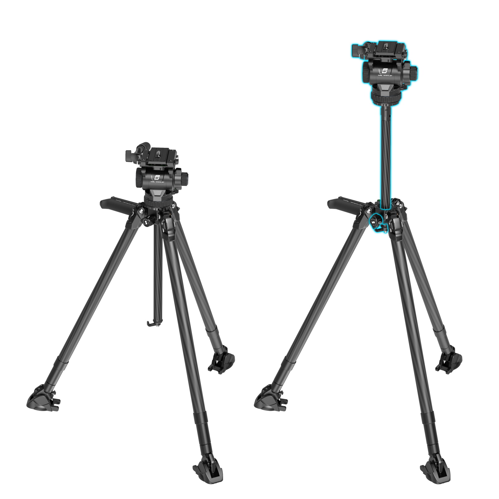 SmallRig Brand x Potato Jet TRIBEX Hydraulic Carbon Fiber Tripod 4858 - Image 3