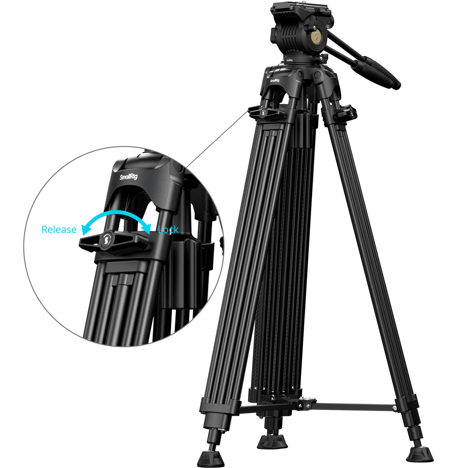 SmallRig Brand FSD14 FreeSpeed Heavy-Duty Aluminum Alloy Tripod 5442 - Image 6