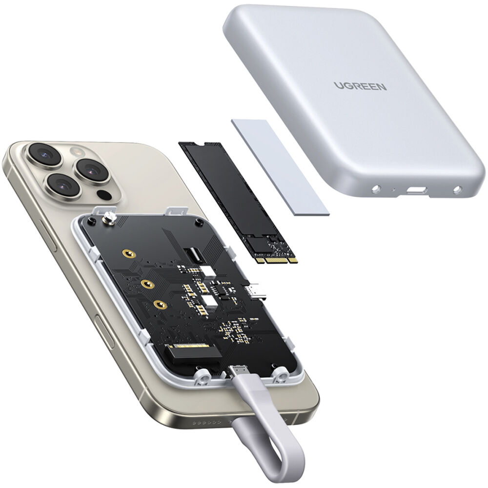 UGREEN D619 Magnetic M.2 NVMe SSD Enclosure-55151 - Image 2