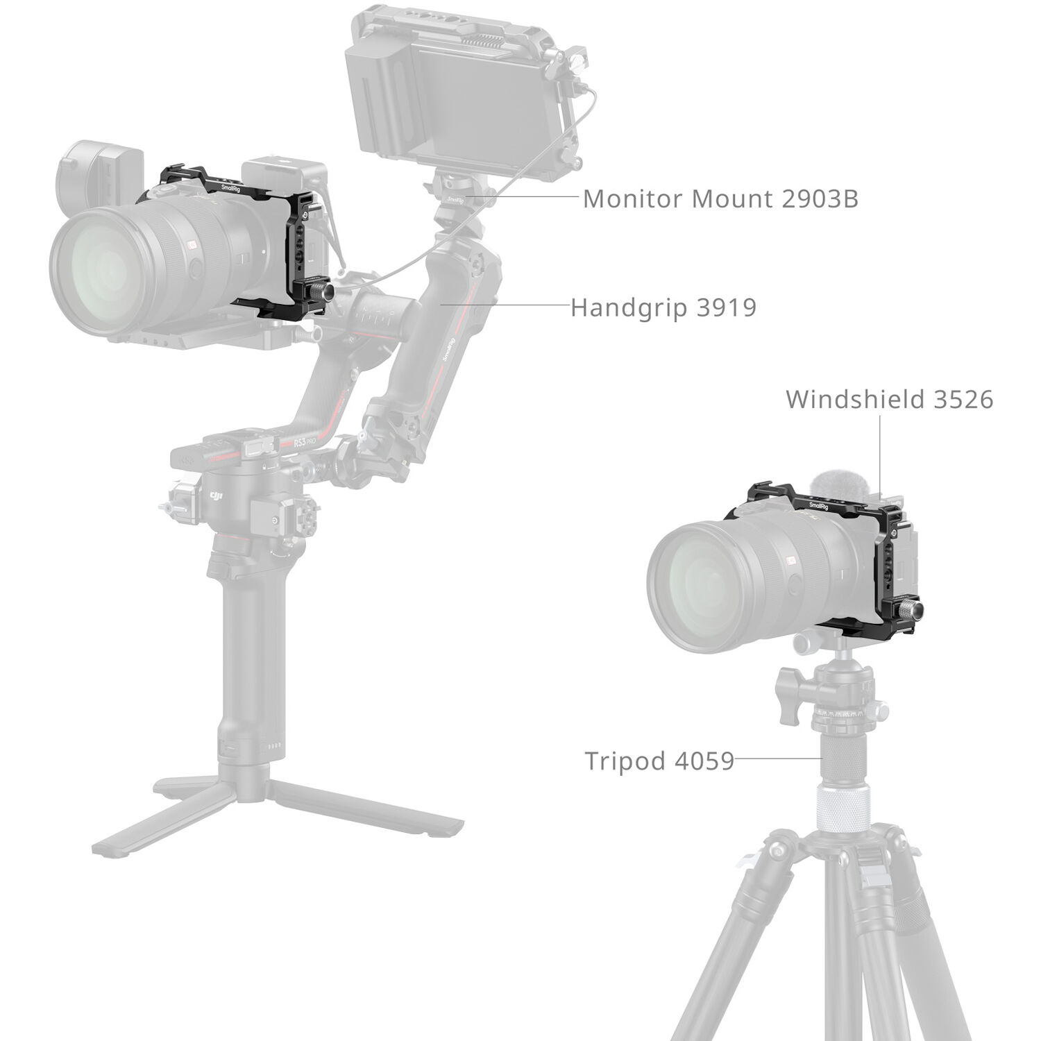 SmallRig Brand Cage Kit for Sony ZV-E1 4257B - Image 8