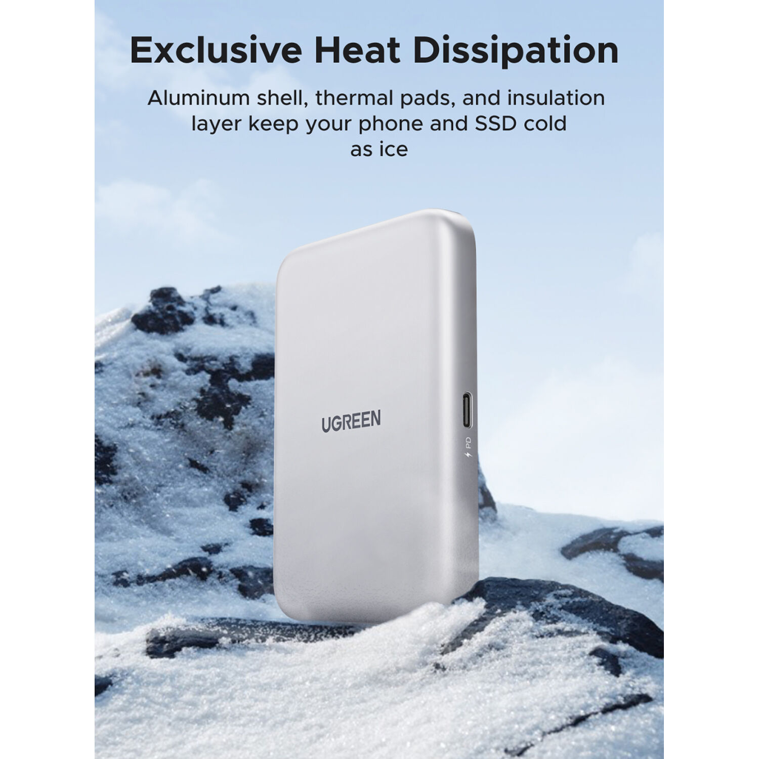 UGREEN D619 Magnetic M.2 NVMe SSD Enclosure-55151 - Image 8