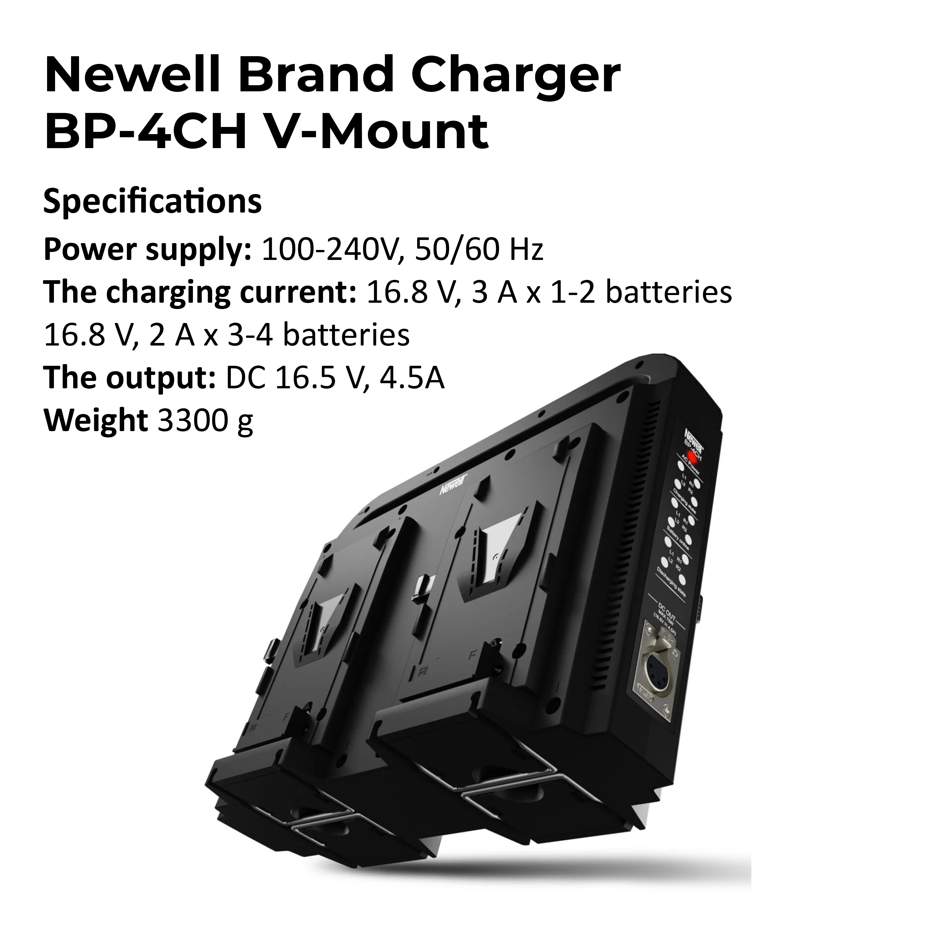 Newell Brand Charger BP-4CH V-Mount - Image 2