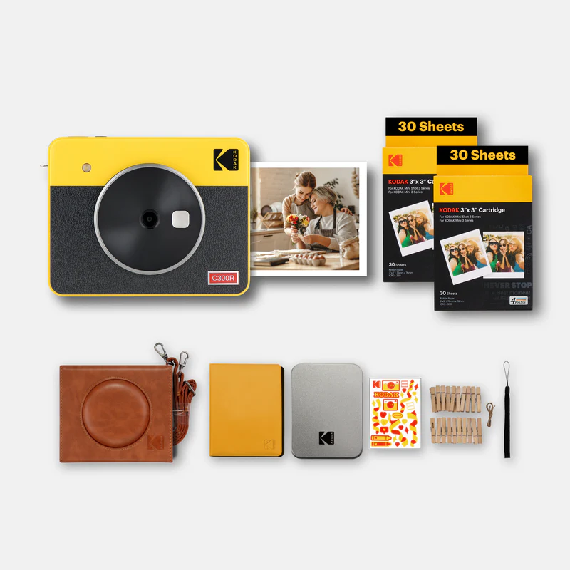 Mini Shot 3 Retro 2in1, 68 Sheets Bundle GIFT PACK - Yellow - Image 1
