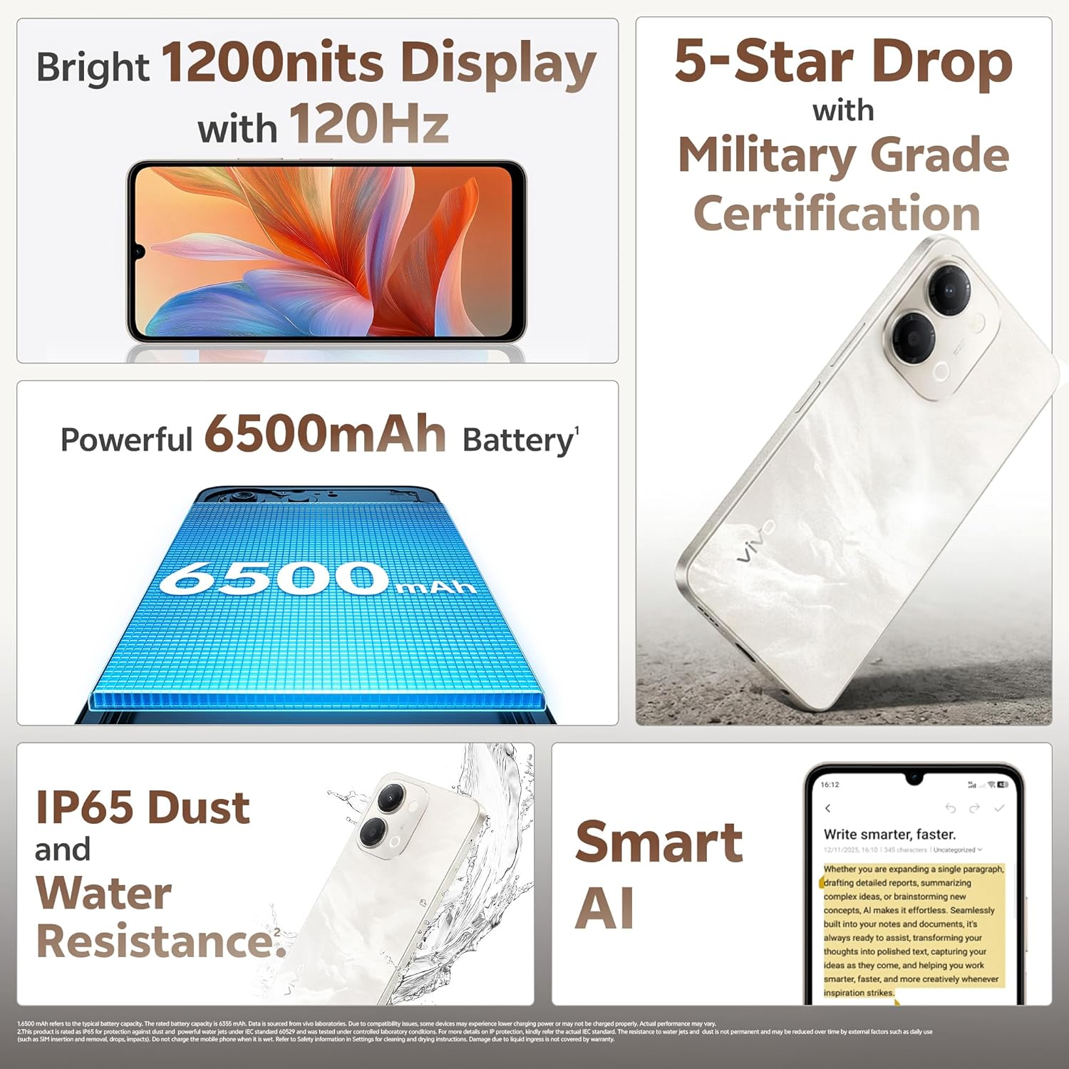 vivo Y11 5G (Cosmic Gold, 4GB RAM, 64GB Storage - Image 4