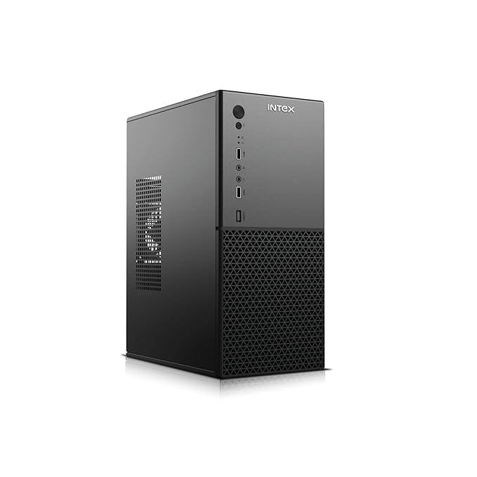 Intex IT-1602 W Computer Cabinet with SMPS & USB | Compact Design with Ventilation | Micro ATX/ATX Support | Metallic Body with USB Port - Image 1