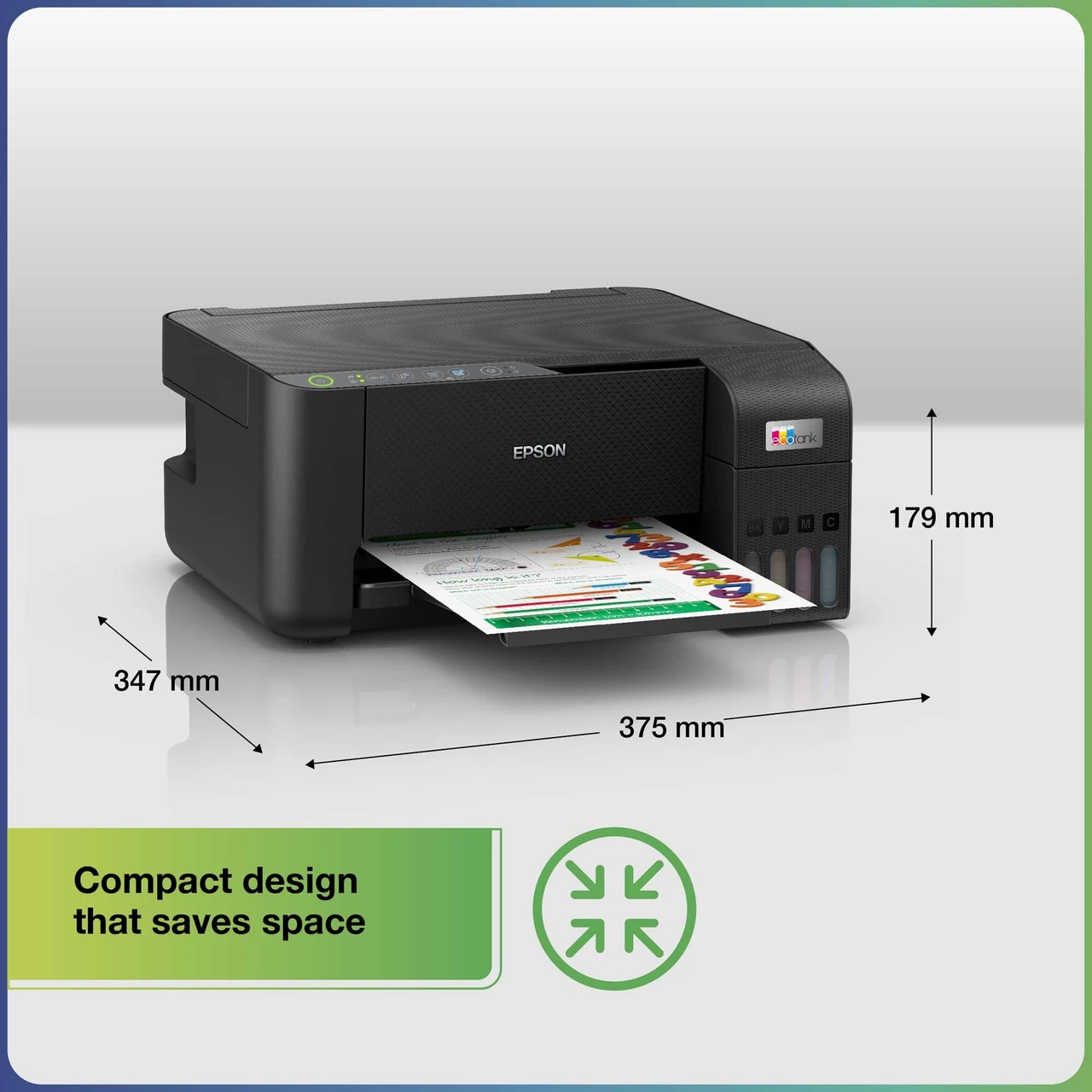 Epson Ecotank L3250 A4 Wi-Fi All-in-One Ink Tank Colour Printer Ink, Black - Image 4
