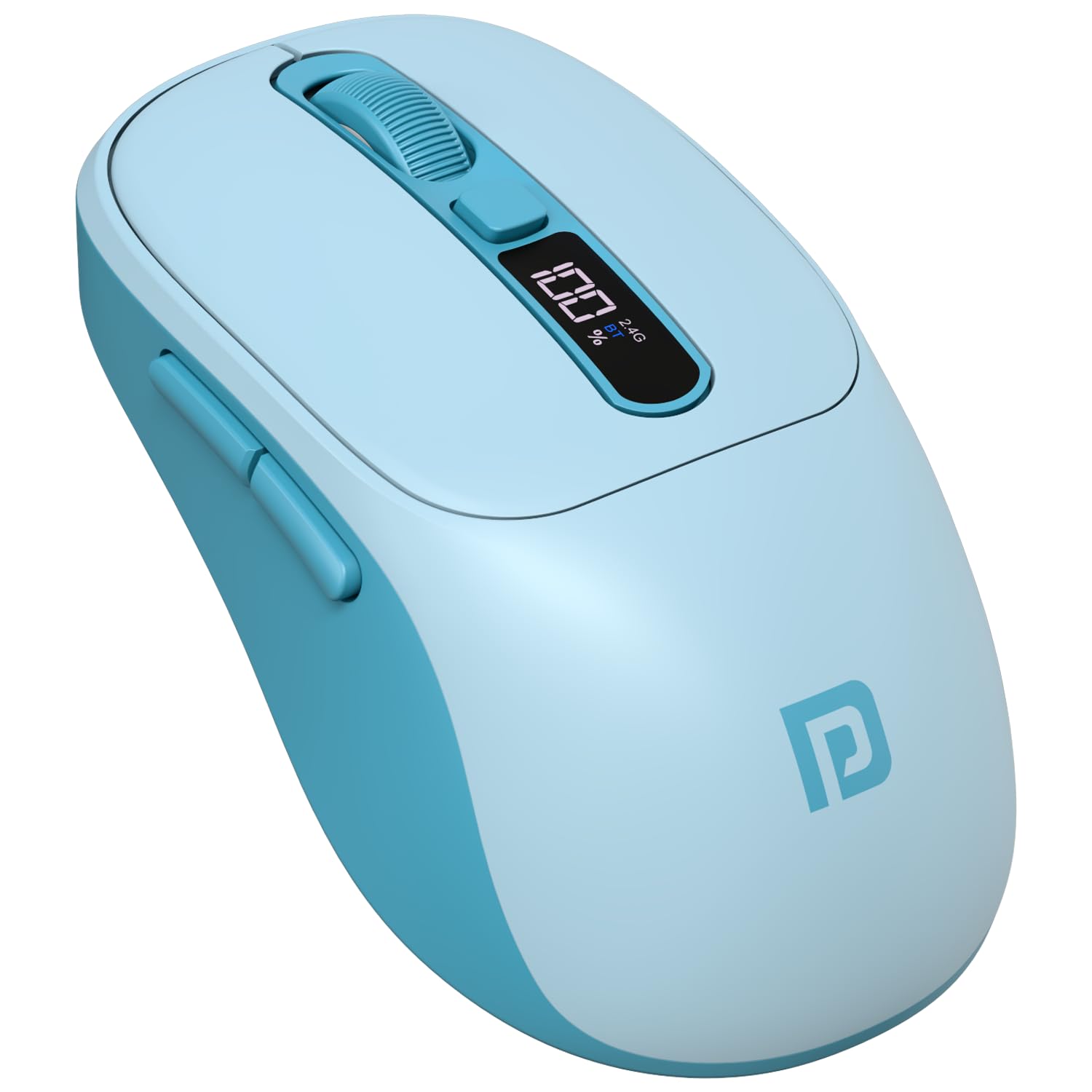 Portronics Toad 9 Wireless Bluetooth Mouse with Dual Wireless (BT + 2.4 GHz), Smart LED Display, Rechargeable Battery Upto 4800 Dpi Sensitivity(Blue) Portronics Toad 9 Wireless Bluetooth Mouse with Dual Wireless (BT + 2.4 GHz), Smart LED Display, Rechargeable Battery Upto 4800 Dpi Sensitivity(Blue) - Image 1