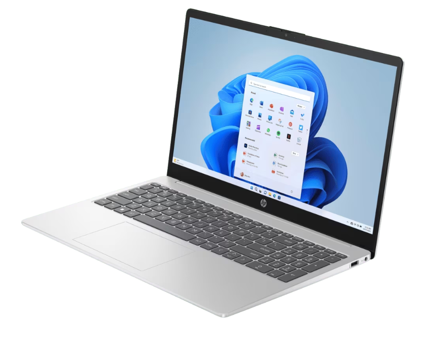 HP 15s Laptop Intel Core 5-120U, 8GB DDR5, 512GB SSD, (Win 11, Office 21, Silver, 15.6-inch FHD, Intel UHD Graphics, HD Camera, Backlit KB, 1.69kg) - Image 2