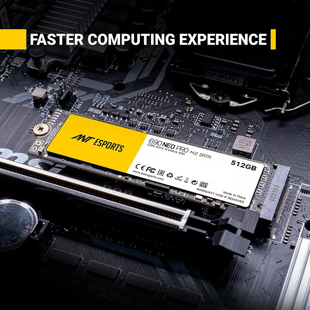 Ant Esports 690 Neo Pro M.2 NVME 512GB Internal Solid State Drive/SSD with NVME PCIe Gen3x4 Drive Write - 3100/2100 MB/s Compatible with PC and Laptop - Image 3