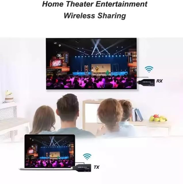 50m Extender HDMI Wireless Plug and Play 50M Wireless HDMI Transmitter and Receiver 1080P HD WiFi for Laptop to TV 50m Extender HDMI Wireless Plug and Play 50M Wireless HDMI Transmitter and Receiver 1080P HD WiFi for Laptop to TV - Image 4