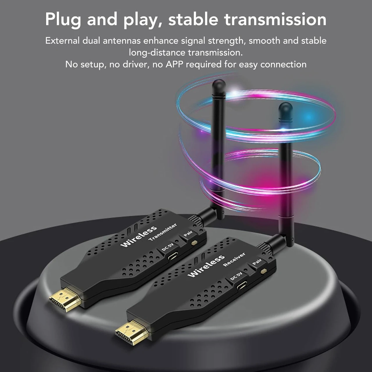 50m Extender HDMI Wireless Plug and Play 50M Wireless HDMI Transmitter and Receiver 1080P HD WiFi for Laptop to TV 50m Extender HDMI Wireless Plug and Play 50M Wireless HDMI Transmitter and Receiver 1080P HD WiFi for Laptop to TV - Image 2