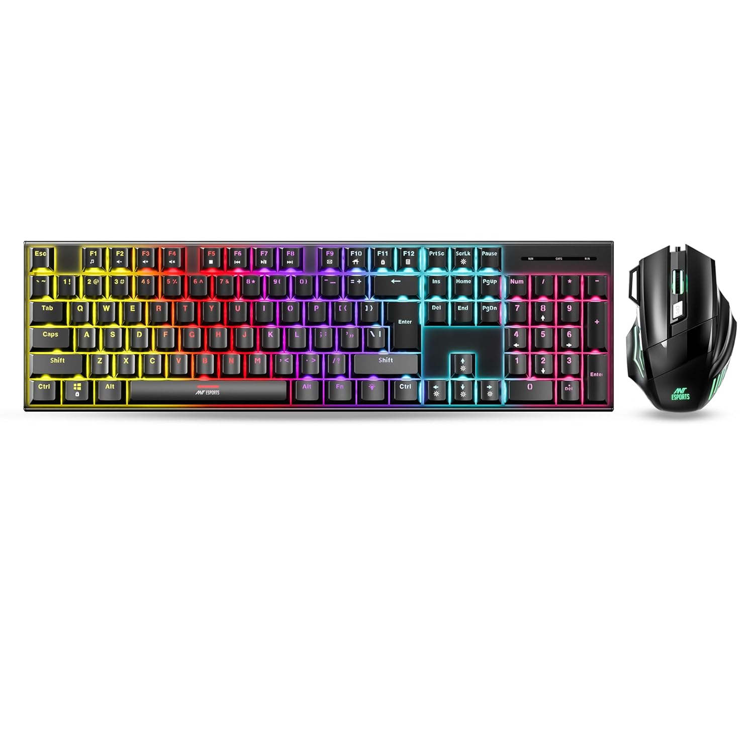 Ant Esports Thunder 30 Wired Mechanical Gaming Keyboard  Keys, 3600 DPI 7 Colour Mode Wired Gaming Mouse - Image 3